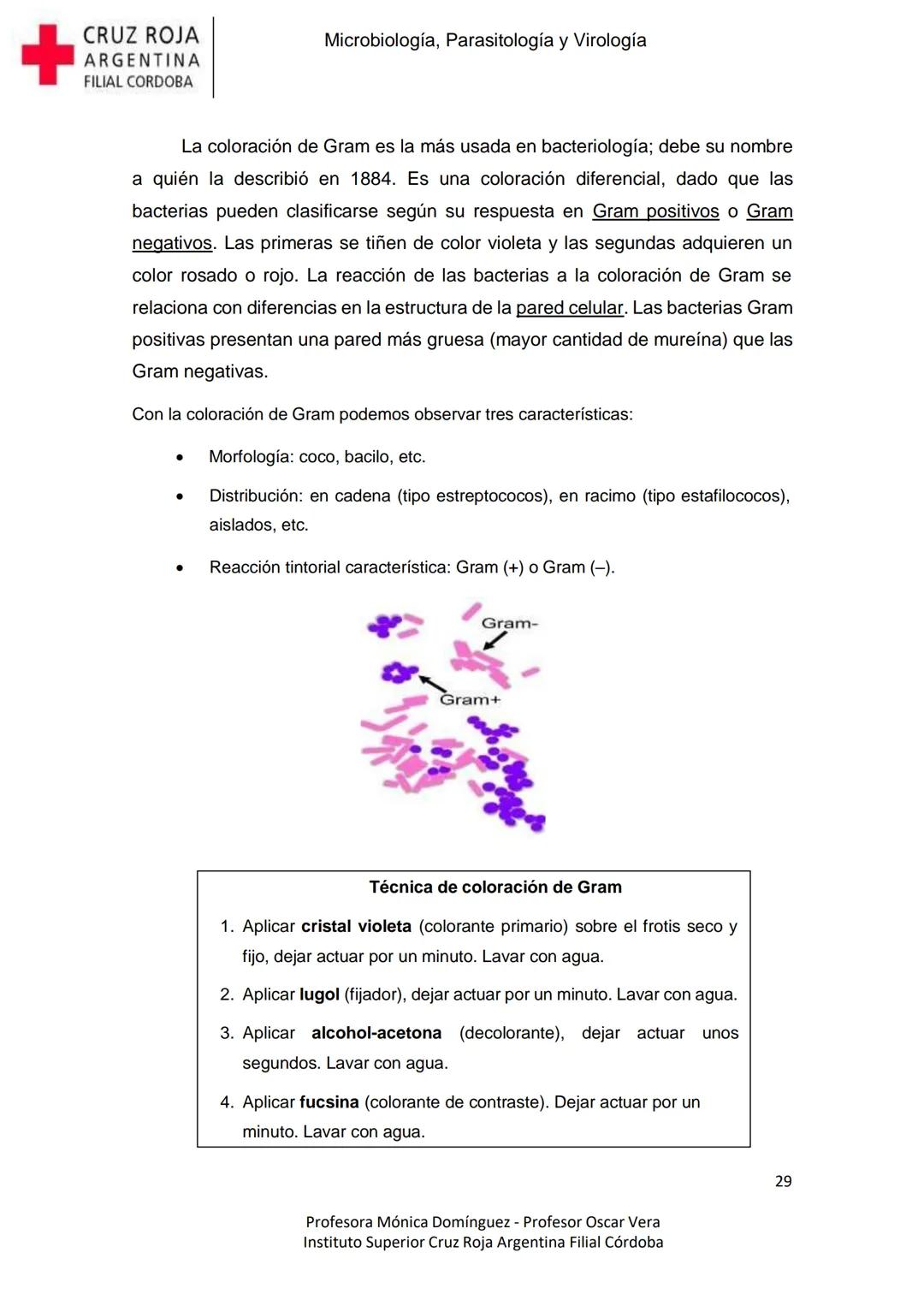 +
CRUZ ROJA
ARGENΤΙΝΑ
FILIAL CÓRDOBA
Instituto Superior
Microbiología,
Parasitología
y
Virología
Profesora Mónica Domínguez
Profesor Osca