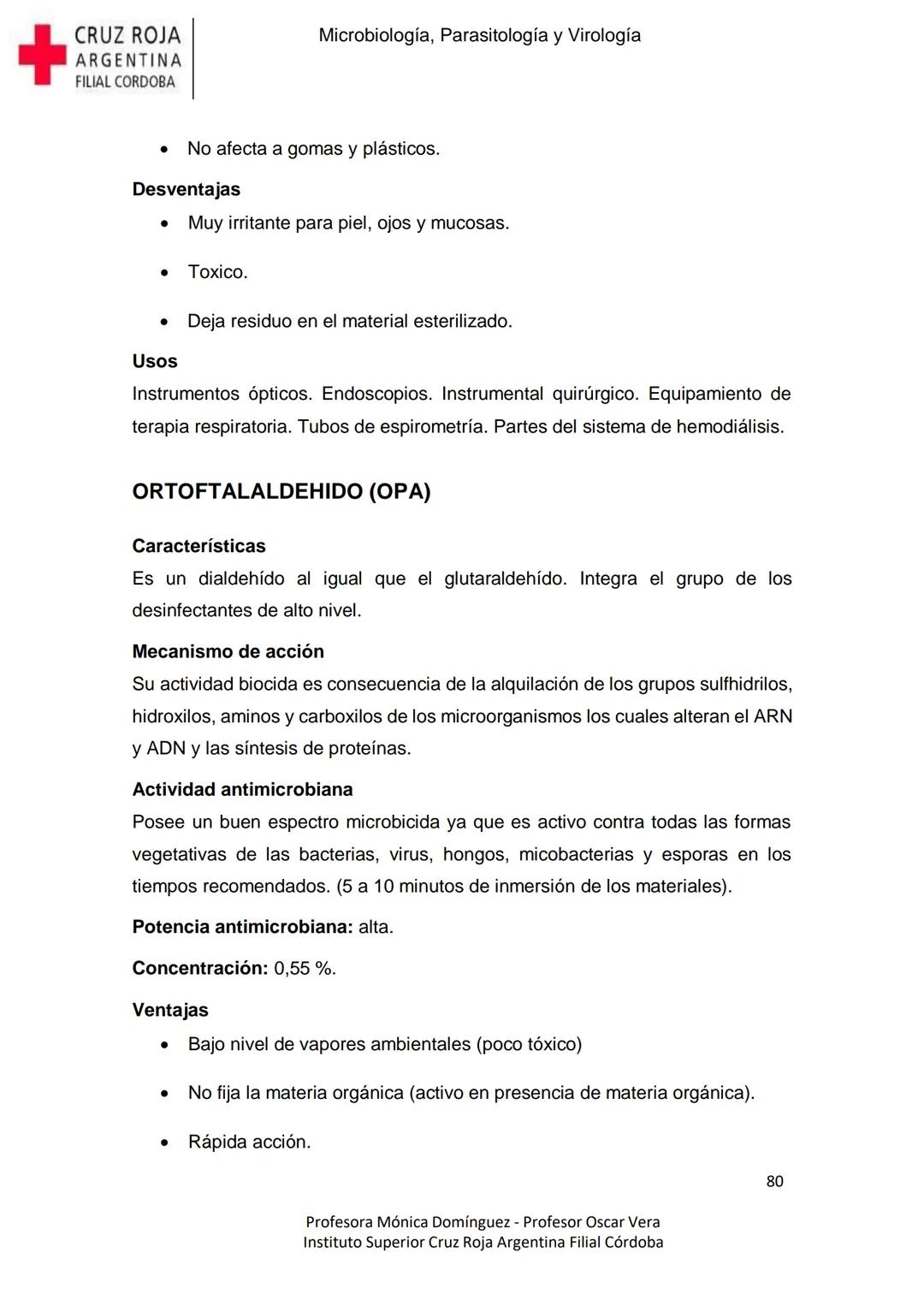 +
CRUZ ROJA
ARGENΤΙΝΑ
FILIAL CÓRDOBA
Instituto Superior
Microbiología,
Parasitología
y
Virología
Profesora Mónica Domínguez
Profesor Osca