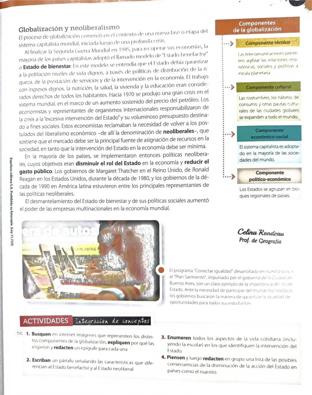 # 1. La globalización:
un proceso
mundial
Claves
* Globalización
* Sistema capitalista
* Neoliberalismo
Las tecnologias ocupan un papel
pr