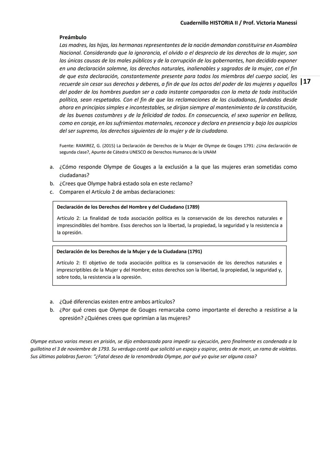 UNIVERSIDAD NACIONAL DEL LITORAL
Escuela Industrial Superior
Material de estudio de
HISTORIA II
Prof. Victoria Manessi y Clara Ruiz Cuad