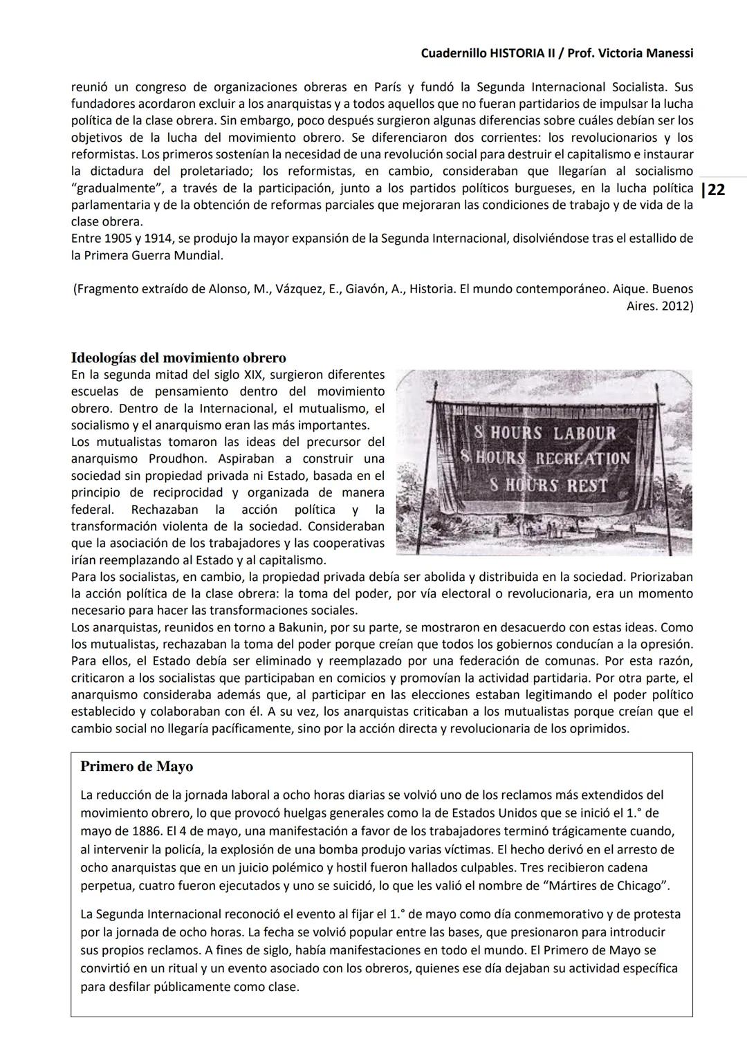 UNIVERSIDAD NACIONAL DEL LITORAL
Escuela Industrial Superior
Material de estudio de
HISTORIA II
Prof. Victoria Manessi y Clara Ruiz Cuad