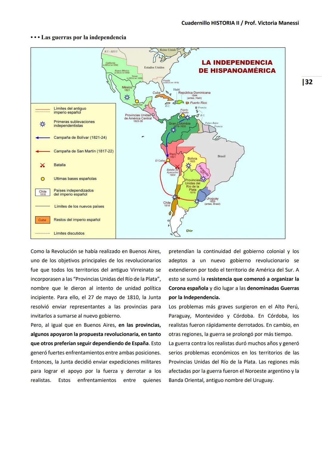 UNIVERSIDAD NACIONAL DEL LITORAL
Escuela Industrial Superior
Material de estudio de
HISTORIA II
Prof. Victoria Manessi y Clara Ruiz Cuad