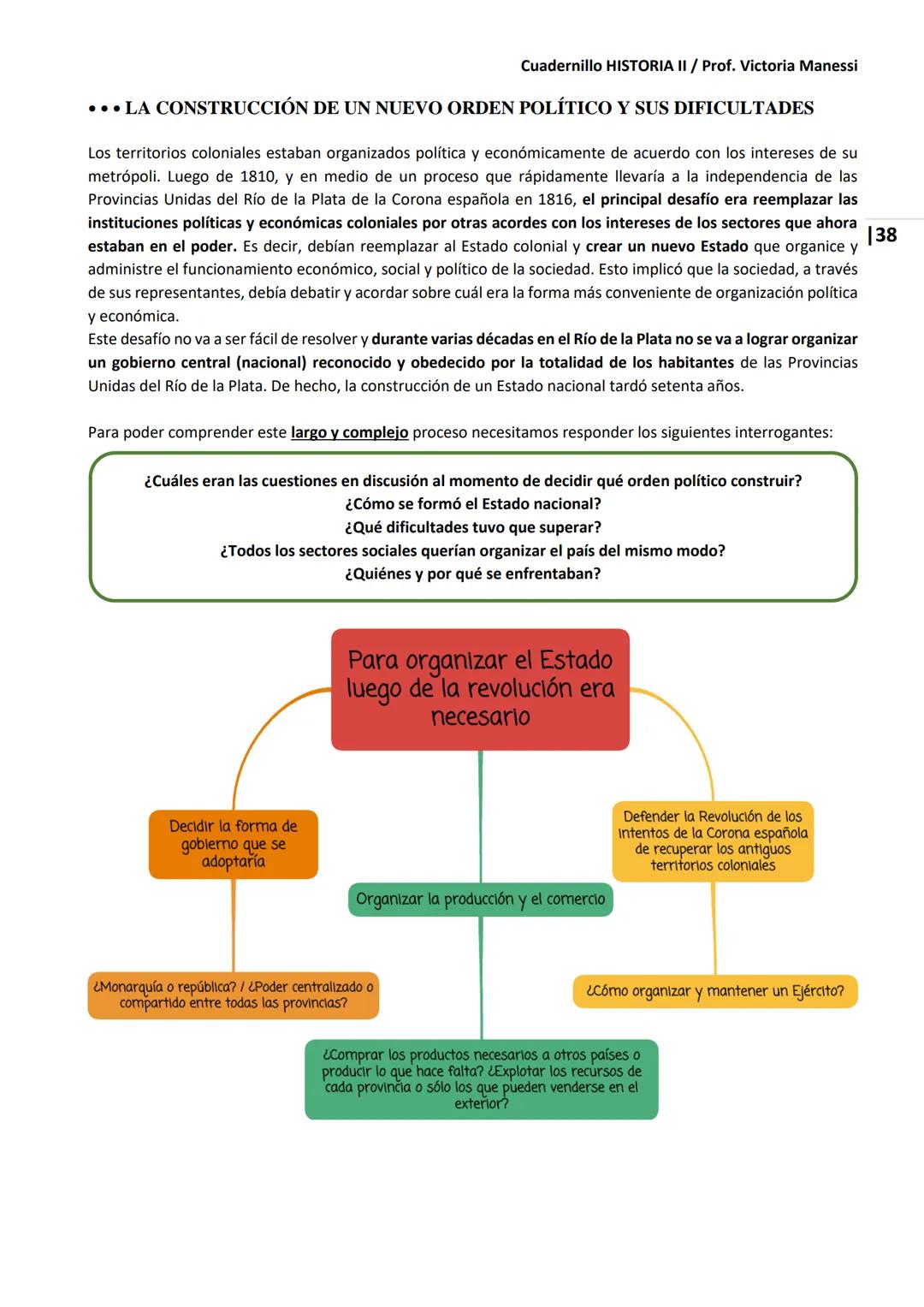 UNIVERSIDAD NACIONAL DEL LITORAL
Escuela Industrial Superior
Material de estudio de
HISTORIA II
Prof. Victoria Manessi y Clara Ruiz Cuad