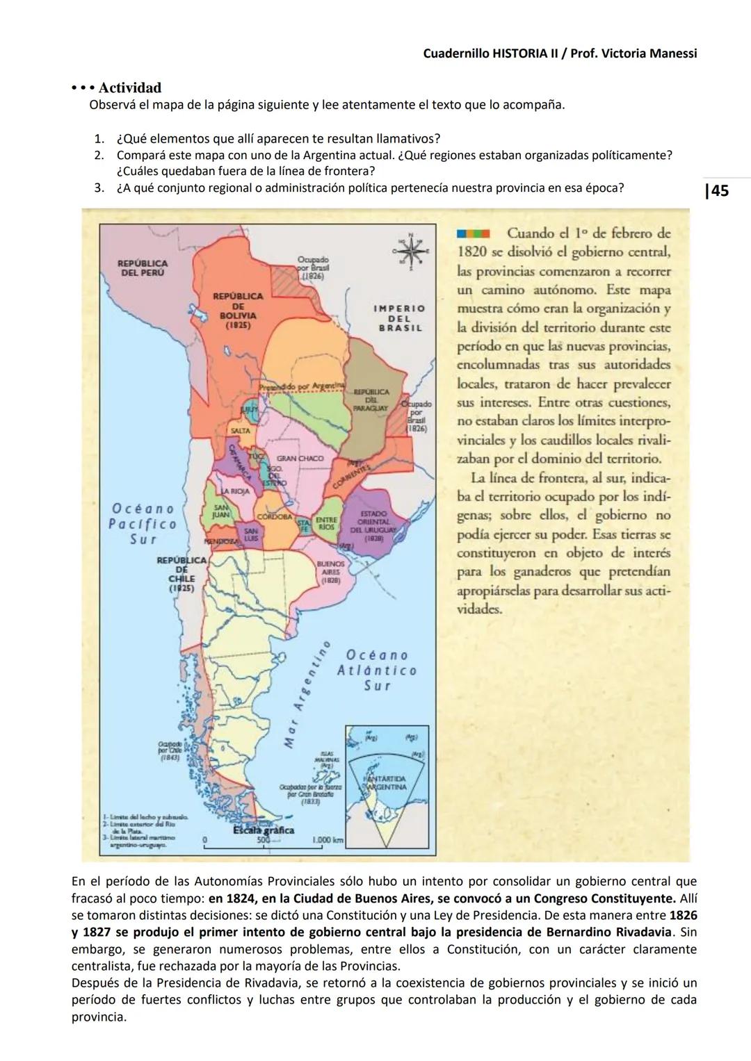 UNIVERSIDAD NACIONAL DEL LITORAL
Escuela Industrial Superior
Material de estudio de
HISTORIA II
Prof. Victoria Manessi y Clara Ruiz Cuad