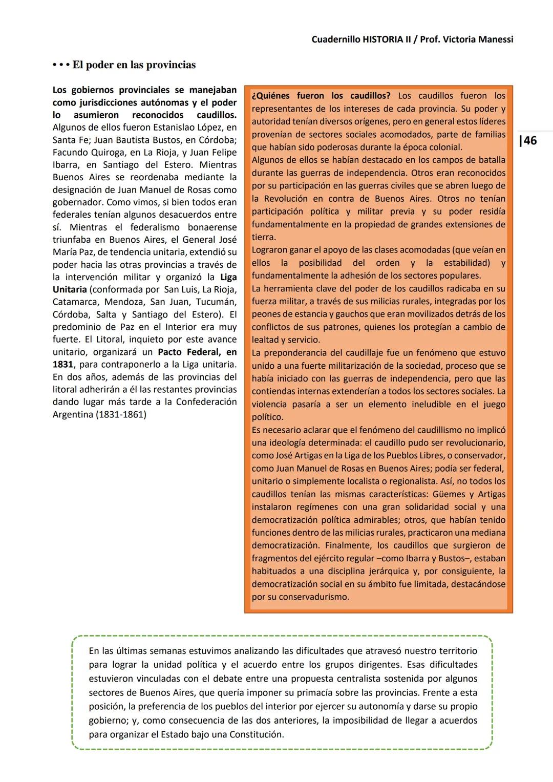 UNIVERSIDAD NACIONAL DEL LITORAL
Escuela Industrial Superior
Material de estudio de
HISTORIA II
Prof. Victoria Manessi y Clara Ruiz Cuad
