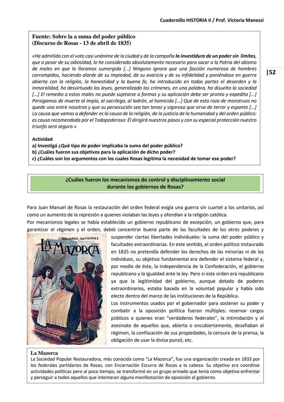 UNIVERSIDAD NACIONAL DEL LITORAL
Escuela Industrial Superior
Material de estudio de
HISTORIA II
Prof. Victoria Manessi y Clara Ruiz Cuad