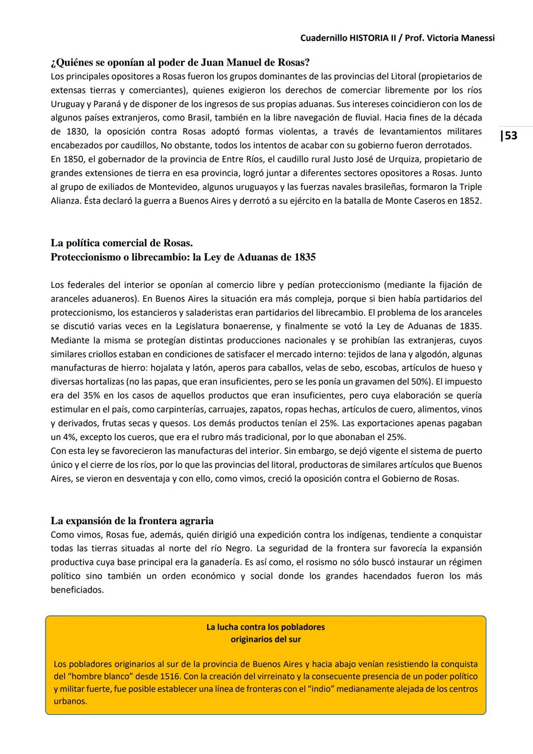 UNIVERSIDAD NACIONAL DEL LITORAL
Escuela Industrial Superior
Material de estudio de
HISTORIA II
Prof. Victoria Manessi y Clara Ruiz Cuad