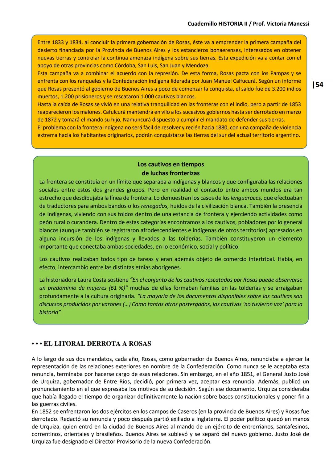 UNIVERSIDAD NACIONAL DEL LITORAL
Escuela Industrial Superior
Material de estudio de
HISTORIA II
Prof. Victoria Manessi y Clara Ruiz Cuad