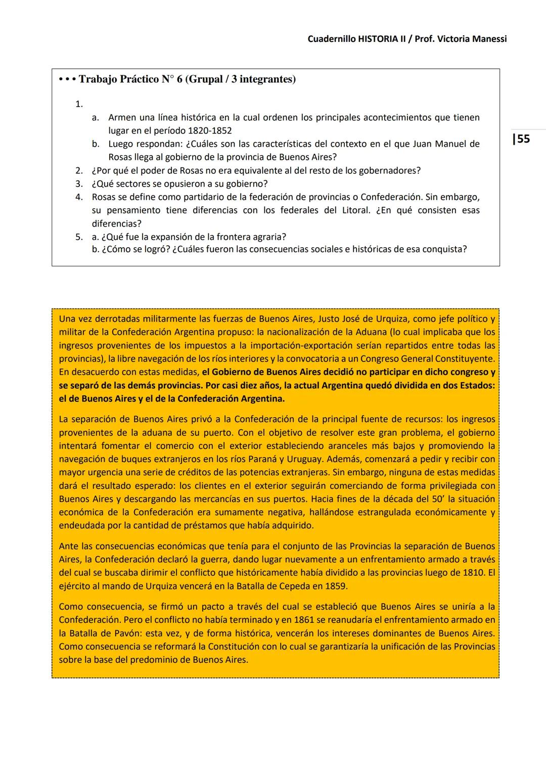 UNIVERSIDAD NACIONAL DEL LITORAL
Escuela Industrial Superior
Material de estudio de
HISTORIA II
Prof. Victoria Manessi y Clara Ruiz Cuad
