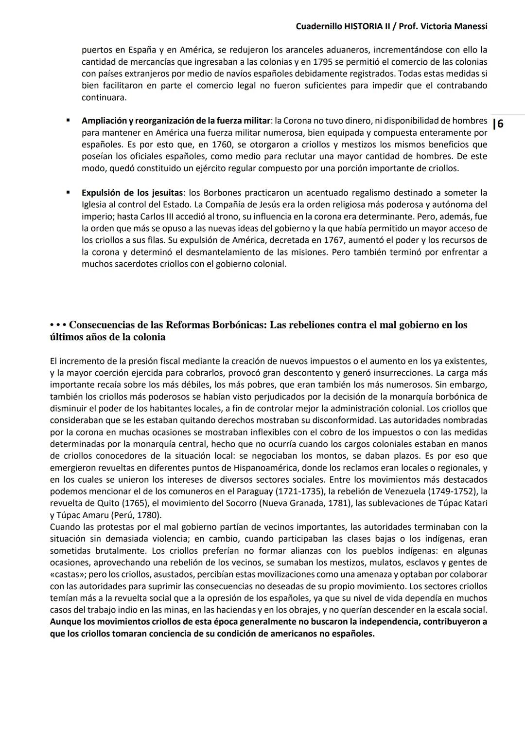 UNIVERSIDAD NACIONAL DEL LITORAL
Escuela Industrial Superior
Material de estudio de
HISTORIA II
Prof. Victoria Manessi y Clara Ruiz Cuad