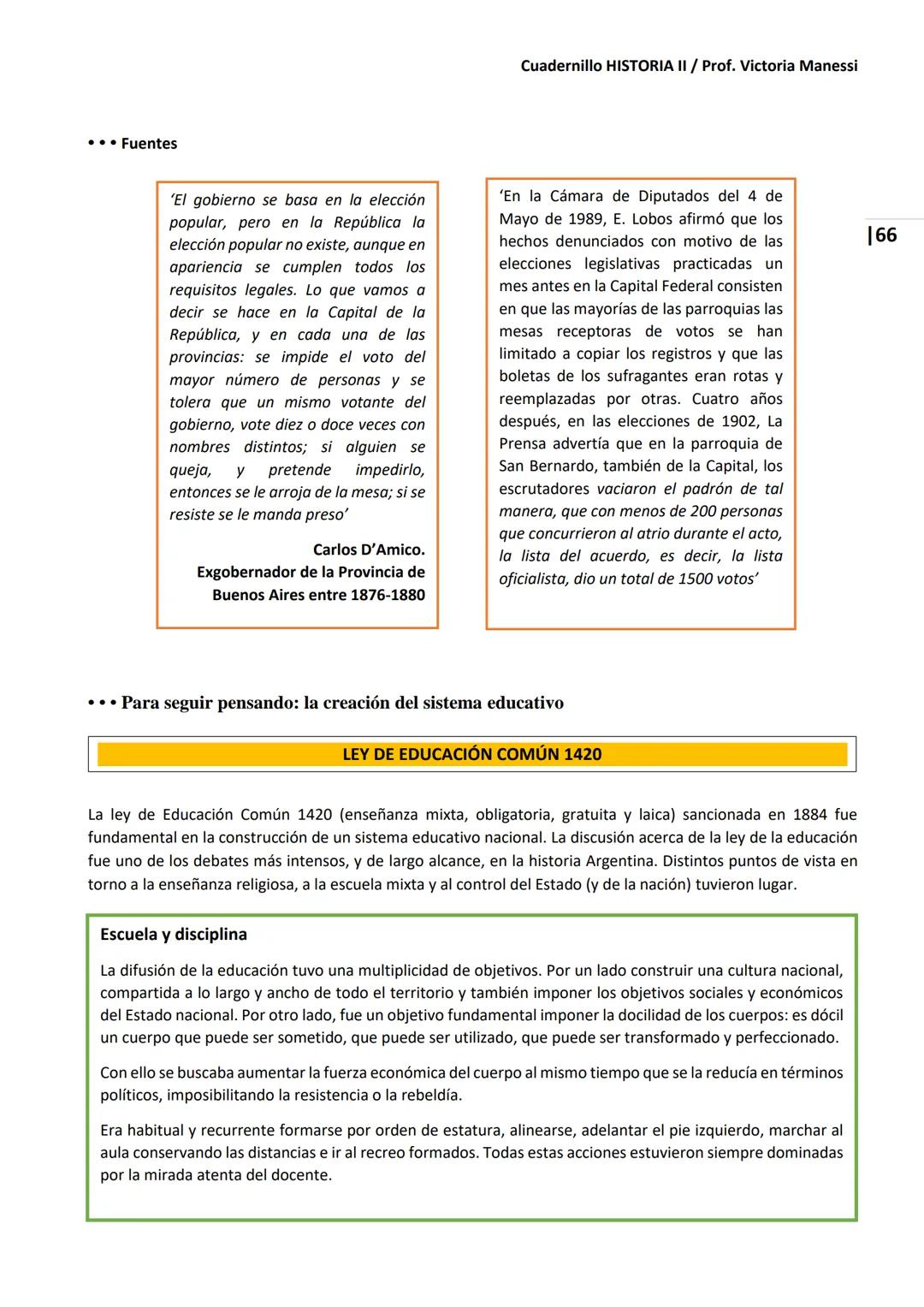 UNIVERSIDAD NACIONAL DEL LITORAL
Escuela Industrial Superior
Material de estudio de
HISTORIA II
Prof. Victoria Manessi y Clara Ruiz Cuad