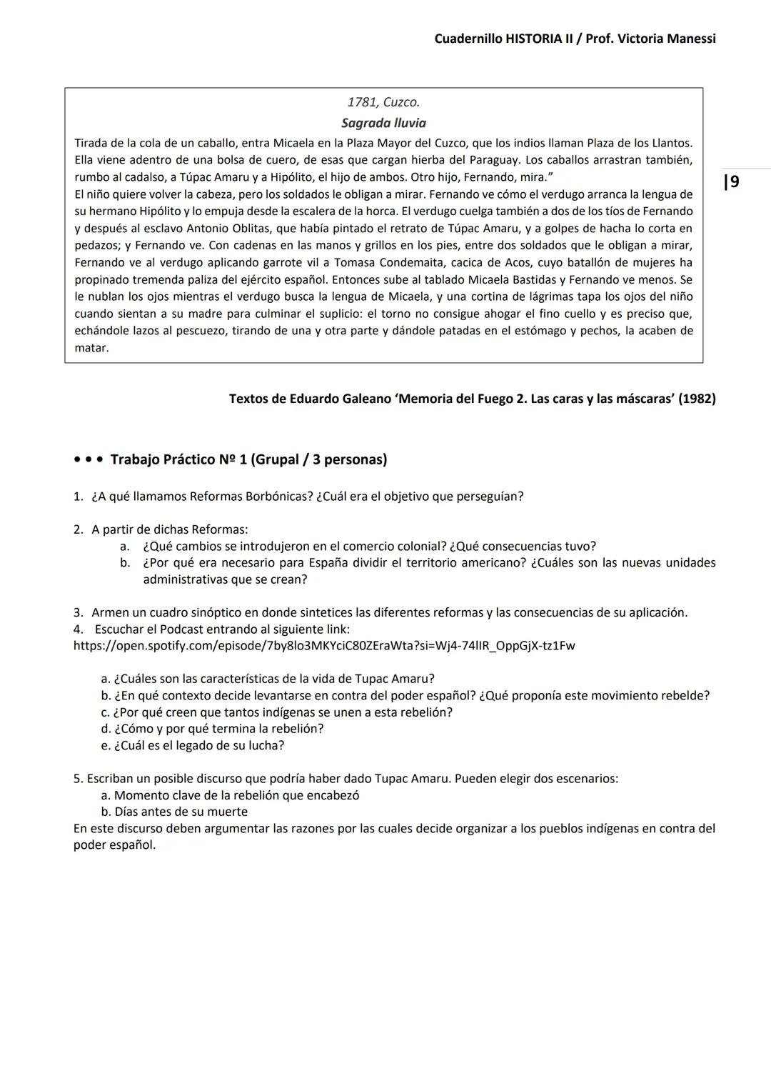 UNIVERSIDAD NACIONAL DEL LITORAL
Escuela Industrial Superior
Material de estudio de
HISTORIA II
Prof. Victoria Manessi y Clara Ruiz Cuad