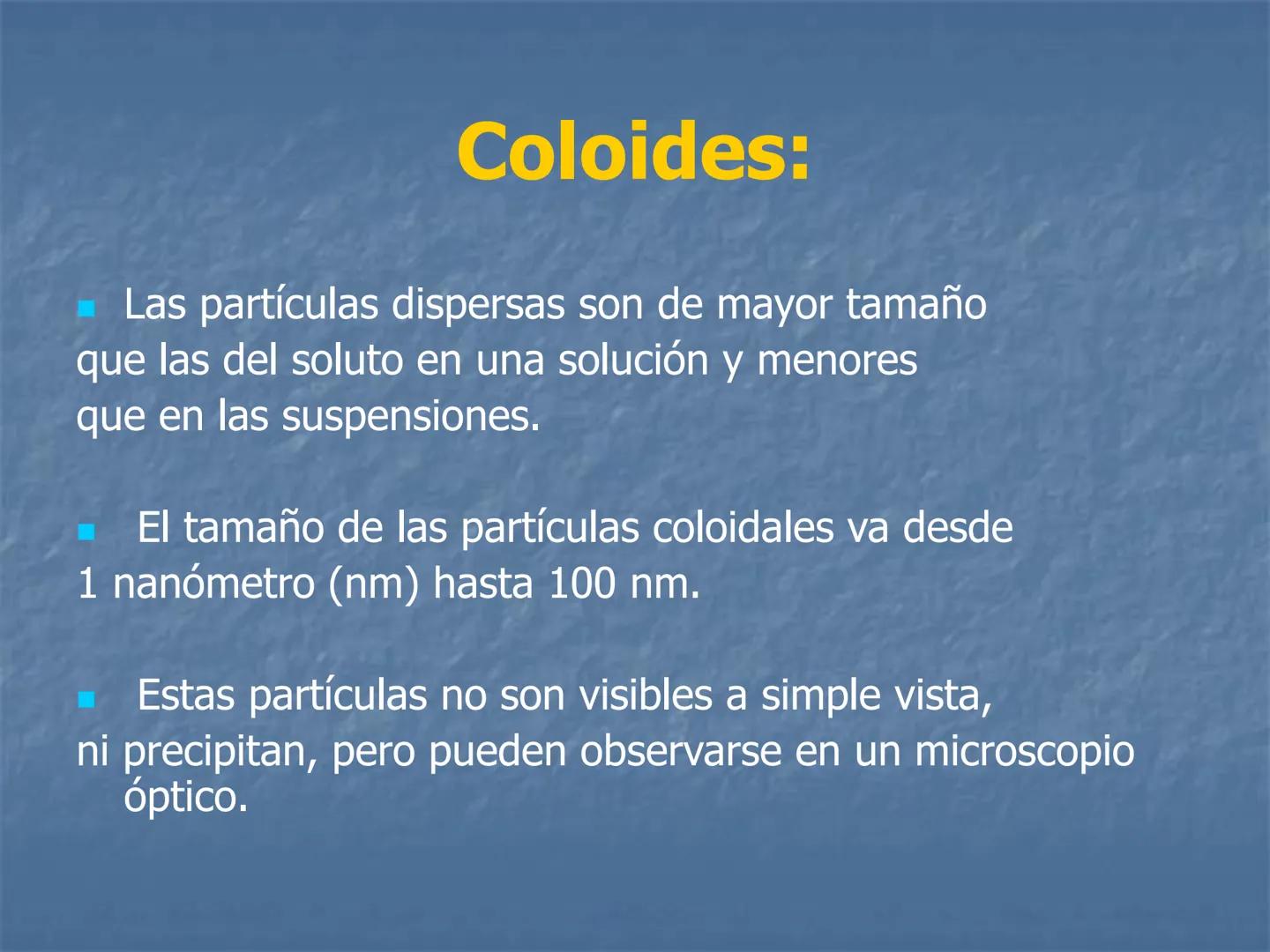 SISTEMAS DISPERSOS
B
Experiencia recien iniciada
Experiencia luego de 5 minutos
B
Experiencia luego de 1 hora # Sistemas Dispersos:
- E
