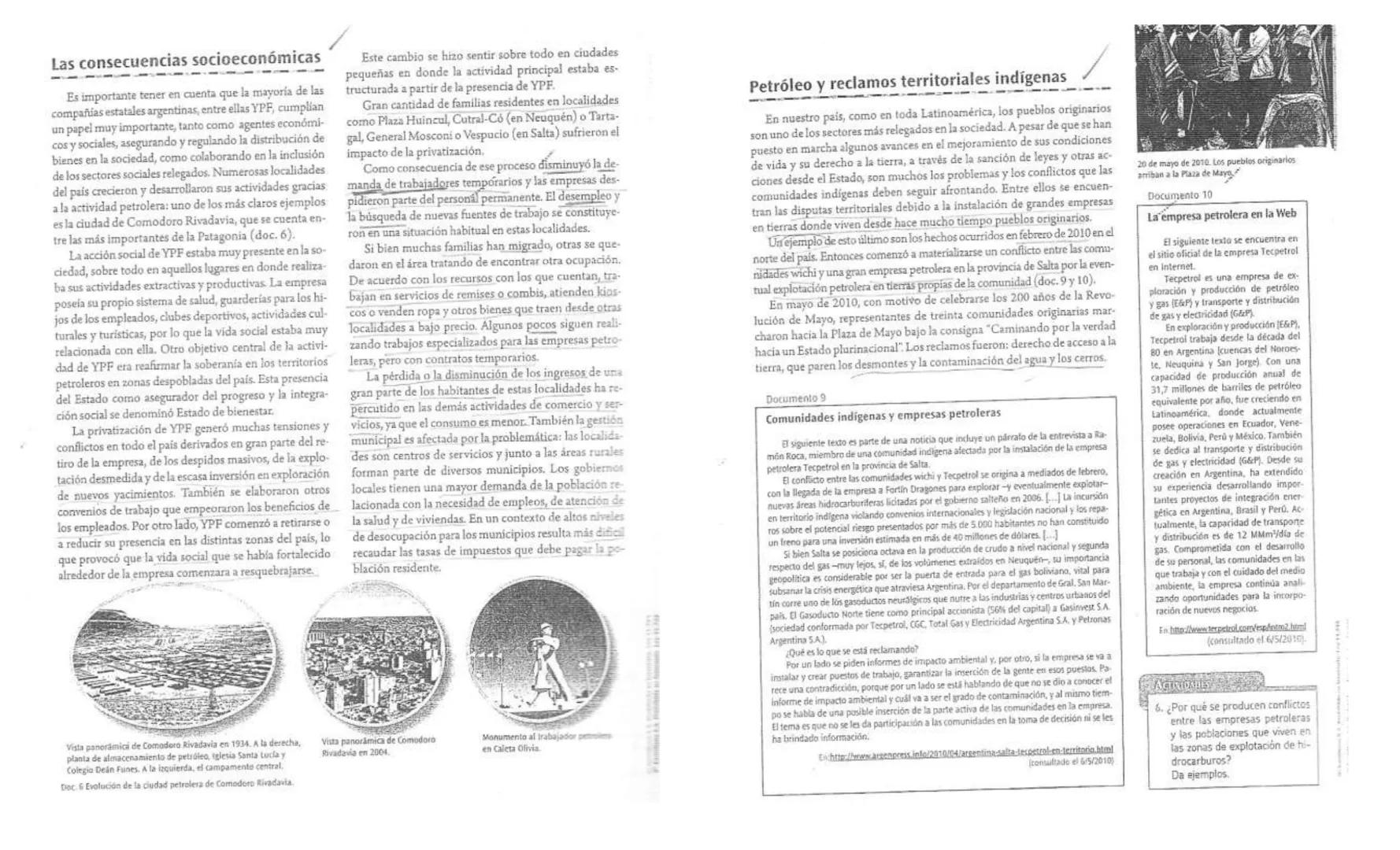 5
La encrucijada del petróleo
La matriz energeticu
primoria-qque
se configura
coon his recursus
naturales y formas
ade produccion de
eterno