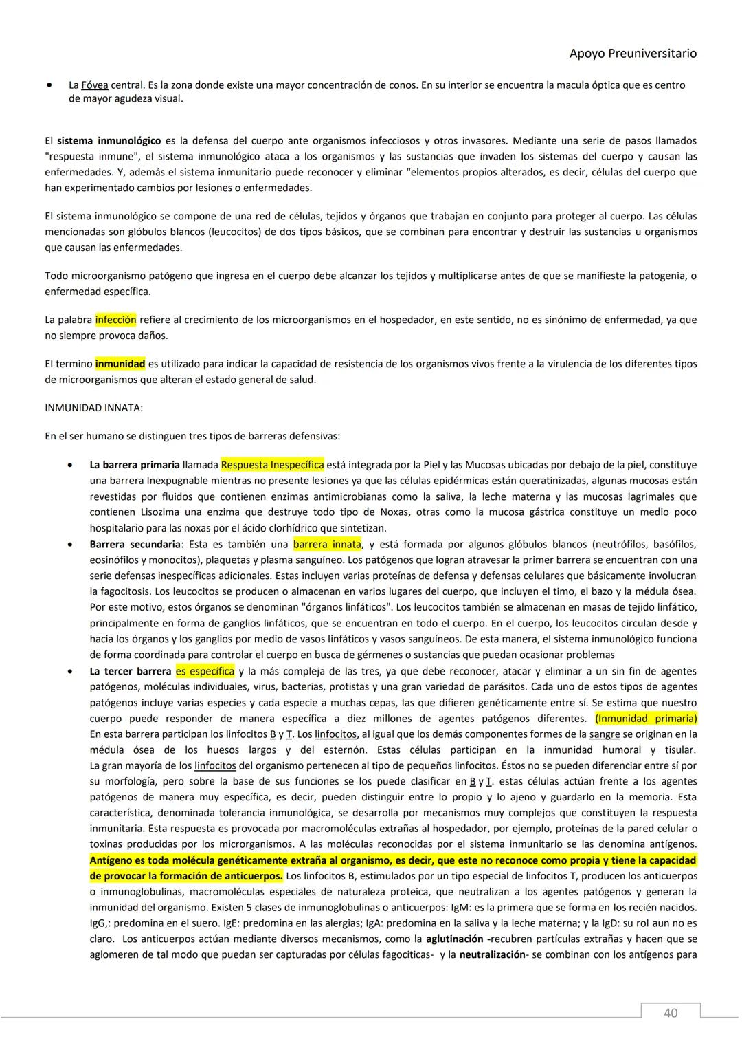APOYO PRE-
UNIVERSITARIO
ENFERMERÍA
2020-2021
MORFOFISIOLOGÍA
Profesora Díaz Yamila Apoyo Preuniversitario
CONTENIDOS:
La célula, unidad
