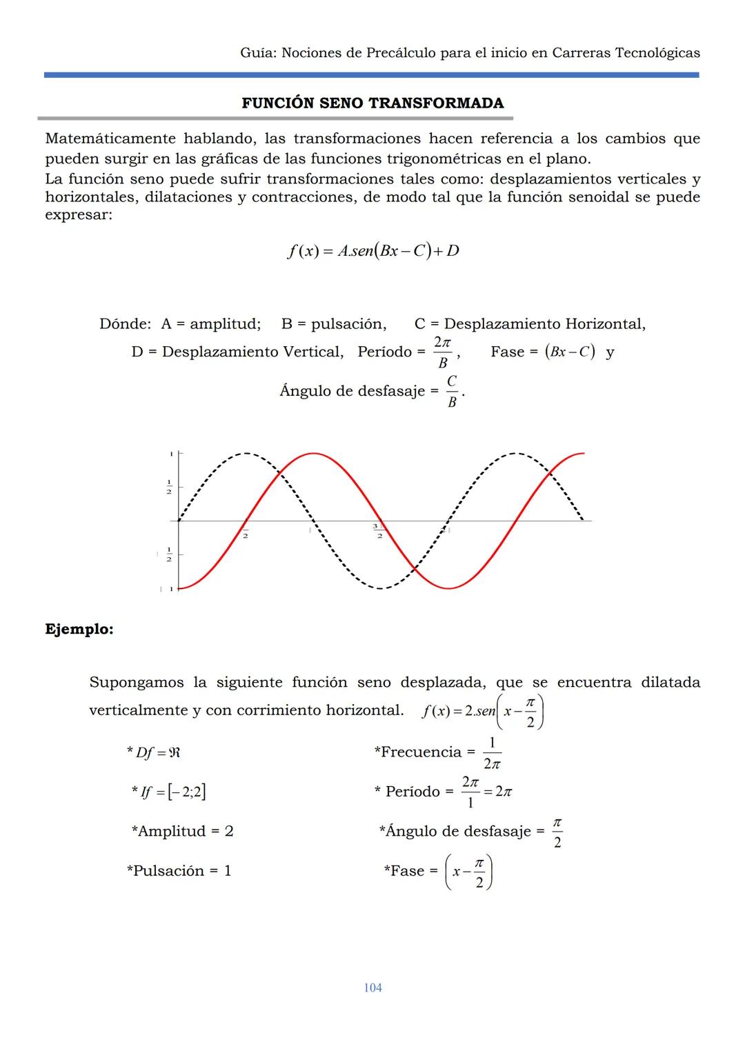 HAEDO
UNIVERSIDAD
Tecnológica
Nacional
GUÍA
Seminario Universitario
Módulo:
Noción de precálculo para
el inicio en carreras
tecnológicas