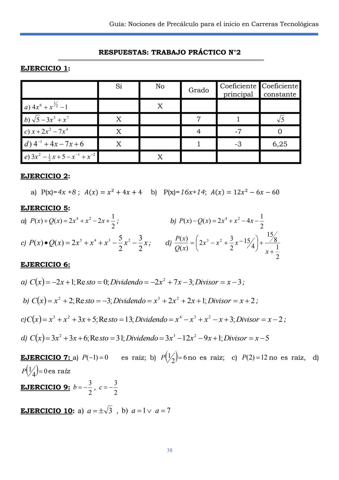 HAEDO
UNIVERSIDAD
Tecnológica
Nacional
GUÍA
Seminario Universitario
Módulo:
Noción de precálculo para
el inicio en carreras
tecnológicas