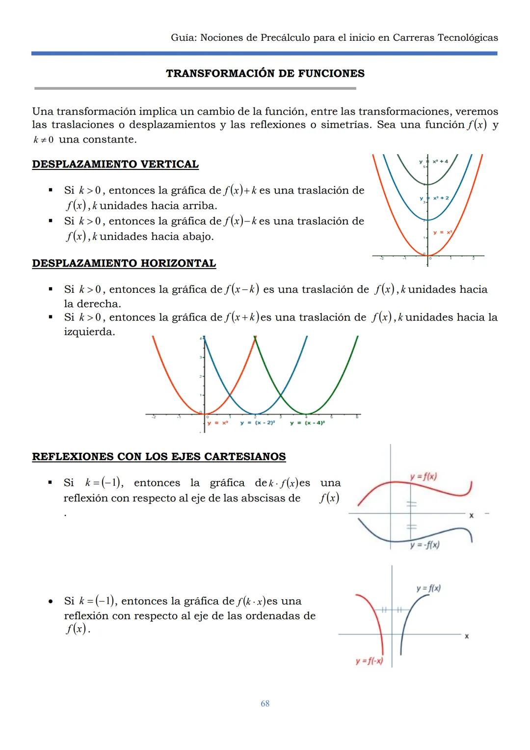 HAEDO
UNIVERSIDAD
Tecnológica
Nacional
GUÍA
Seminario Universitario
Módulo:
Noción de precálculo para
el inicio en carreras
tecnológicas