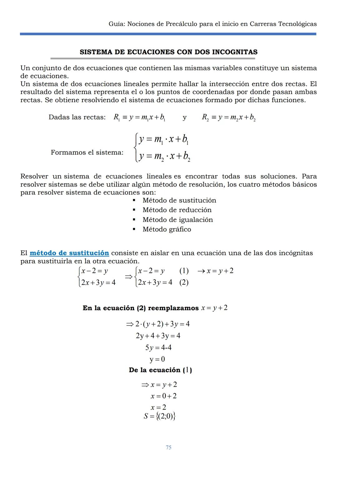 HAEDO
UNIVERSIDAD
Tecnológica
Nacional
GUÍA
Seminario Universitario
Módulo:
Noción de precálculo para
el inicio en carreras
tecnológicas