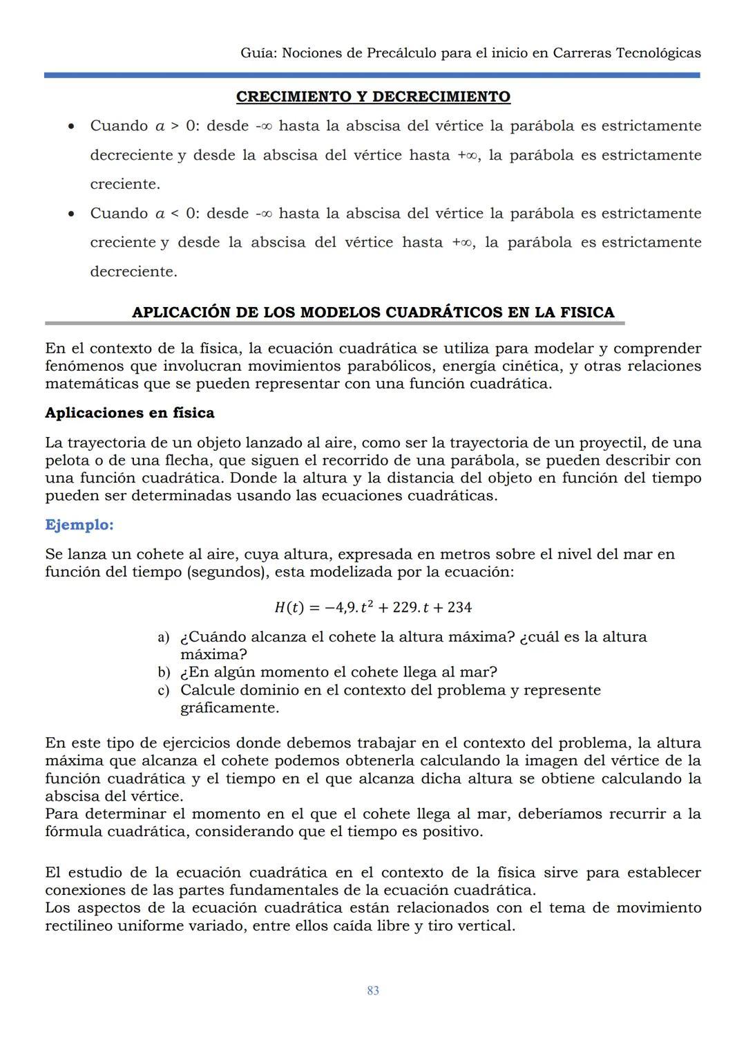HAEDO
UNIVERSIDAD
Tecnológica
Nacional
GUÍA
Seminario Universitario
Módulo:
Noción de precálculo para
el inicio en carreras
tecnológicas
