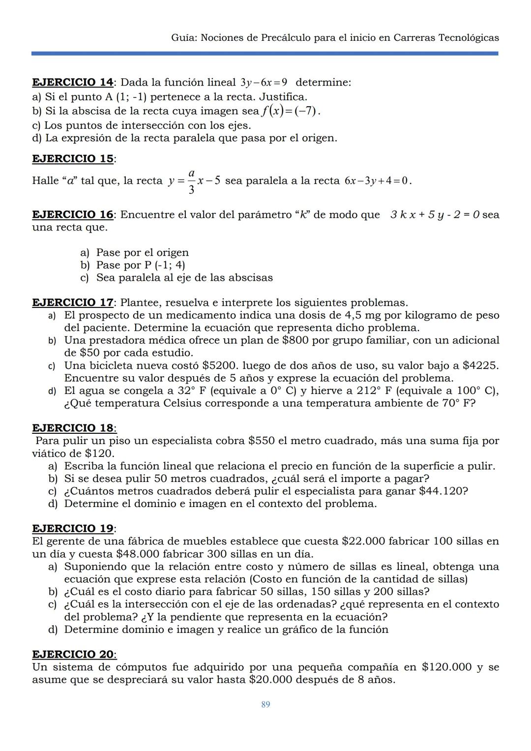 HAEDO
UNIVERSIDAD
Tecnológica
Nacional
GUÍA
Seminario Universitario
Módulo:
Noción de precálculo para
el inicio en carreras
tecnológicas