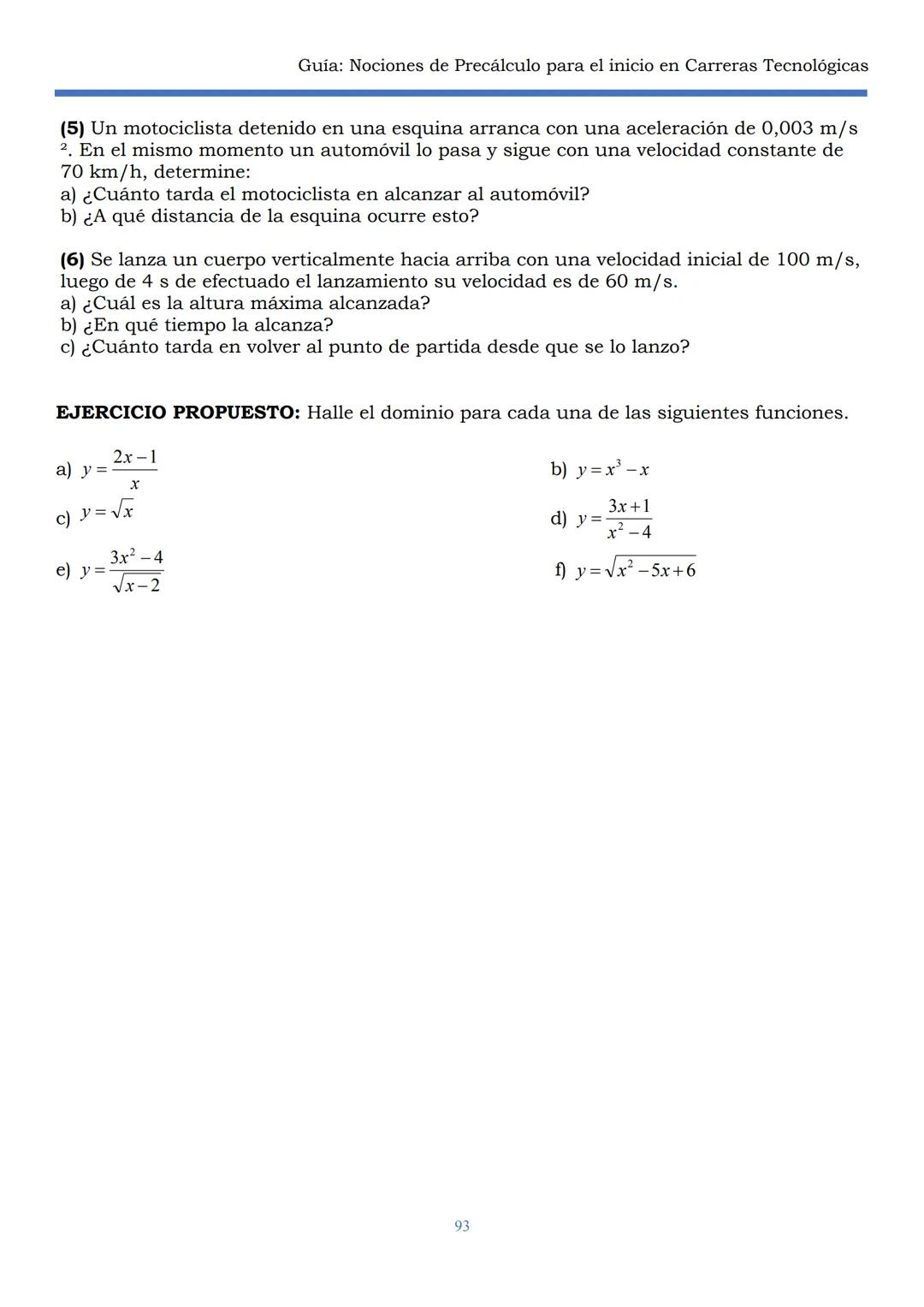 HAEDO
UNIVERSIDAD
Tecnológica
Nacional
GUÍA
Seminario Universitario
Módulo:
Noción de precálculo para
el inicio en carreras
tecnológicas