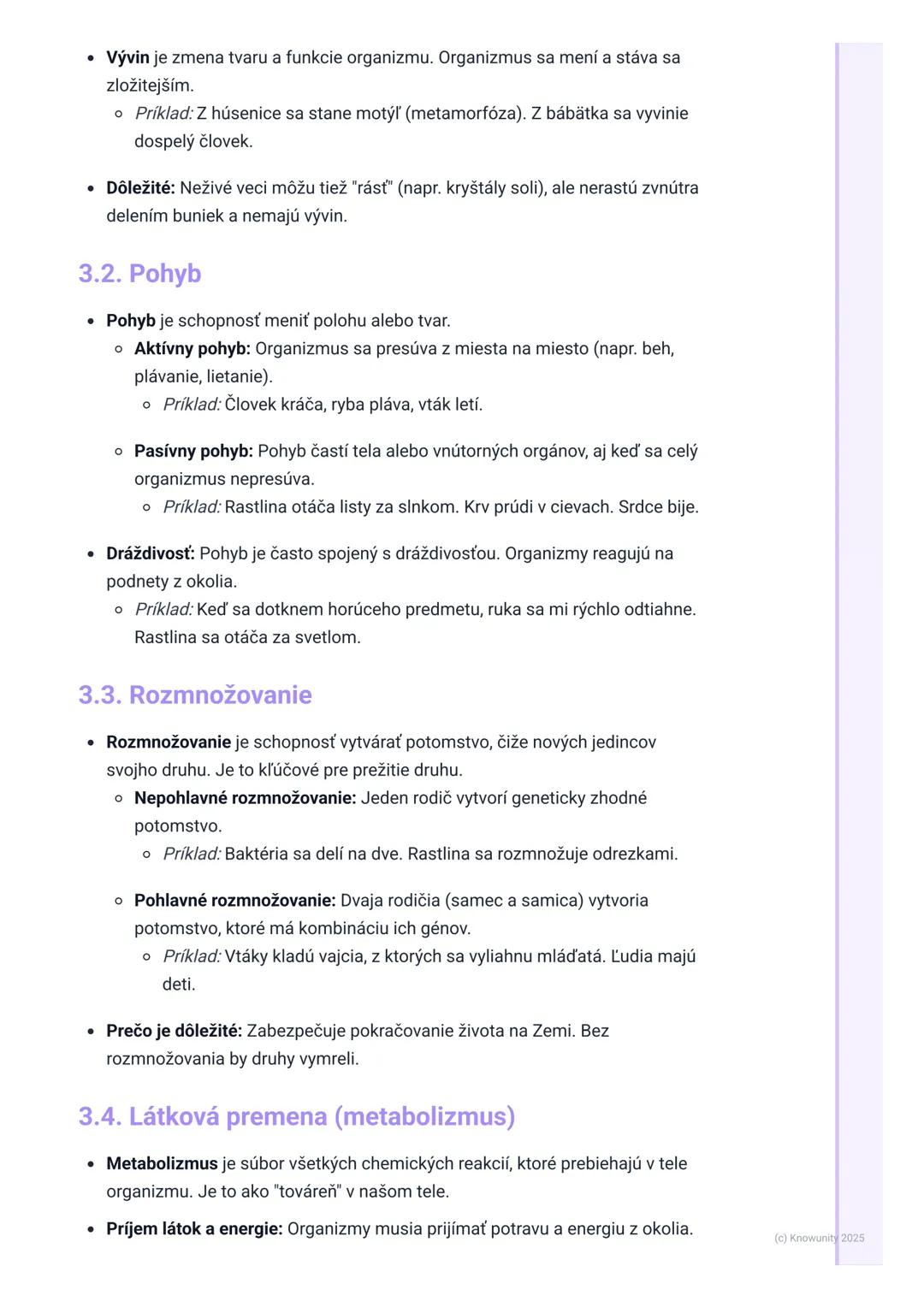 # Základné znaky života
1. Úvod do základných znakov života
Dnes si píšem poznámky o tom, čo robí niečo živým. V biológii je dôležité vedi