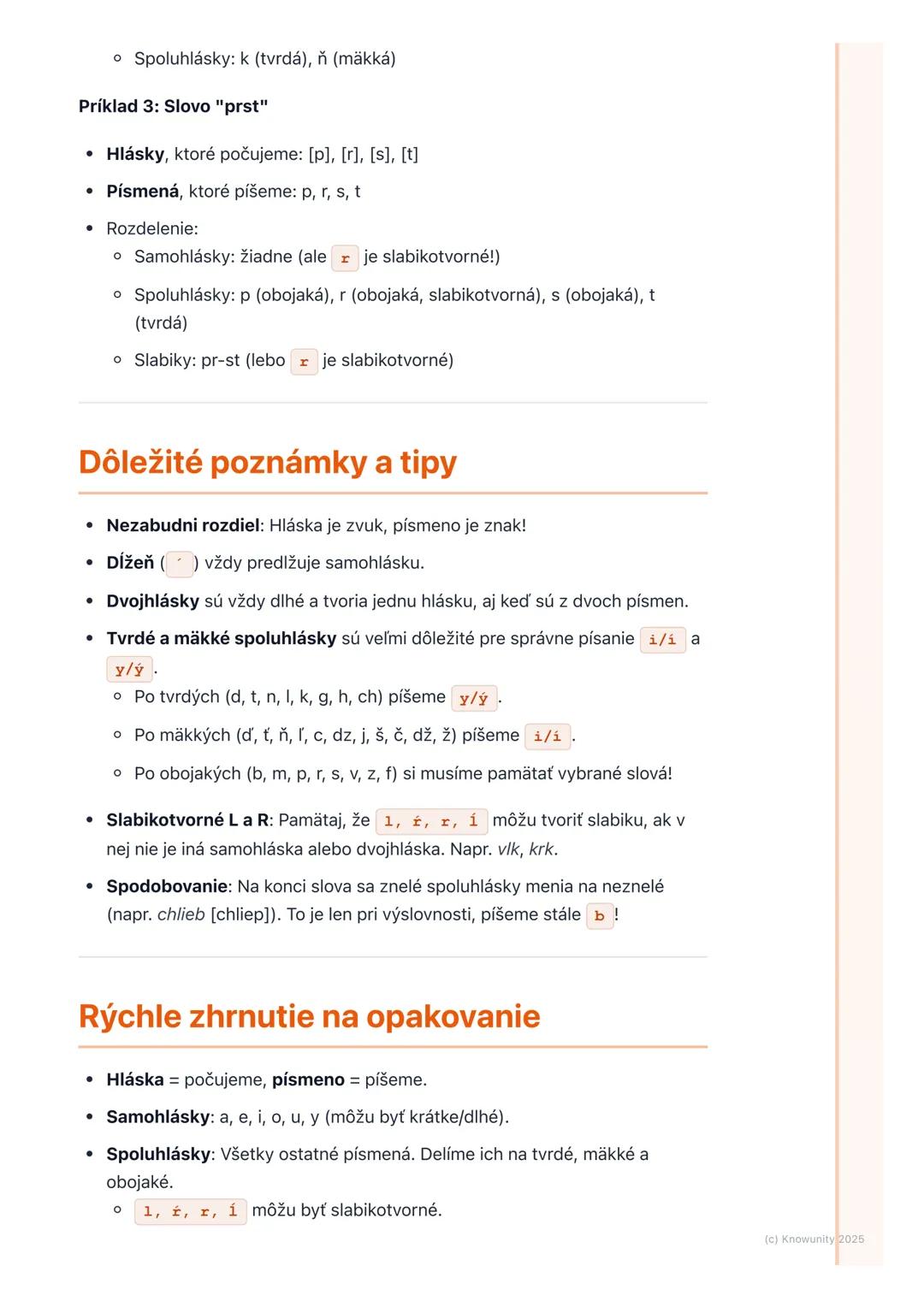 # Hlásky a písmená
## Úvod a prečo je to dôležité
Dnes si zopakujeme, čo sú hlásky a písmená. Je to super dôležité, lebo keď
vieme, ako sa