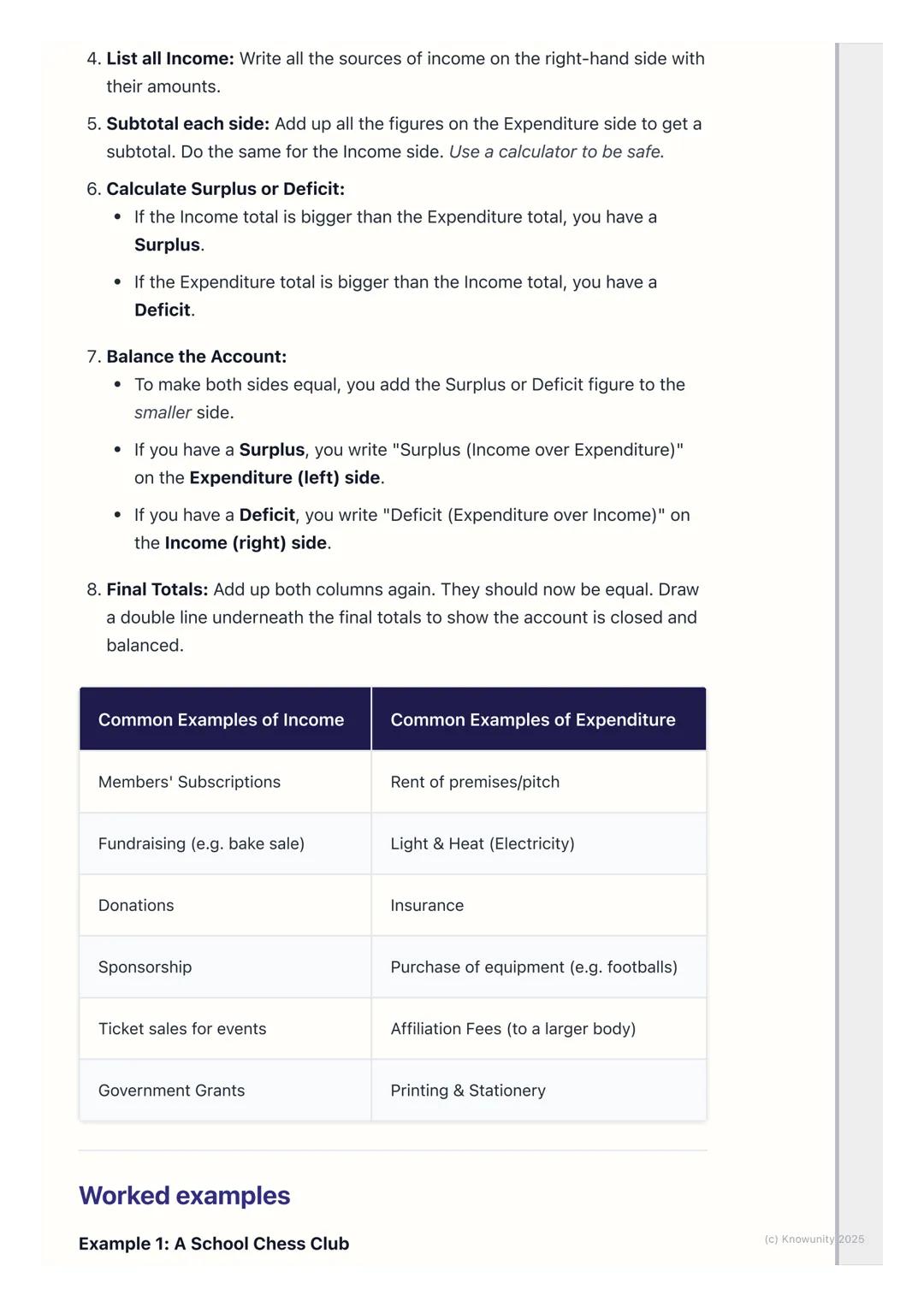 # Income and Expenditure
## Accounts (Simplified)
What is an income and expenditure account?
This is a financial statement prepared by non