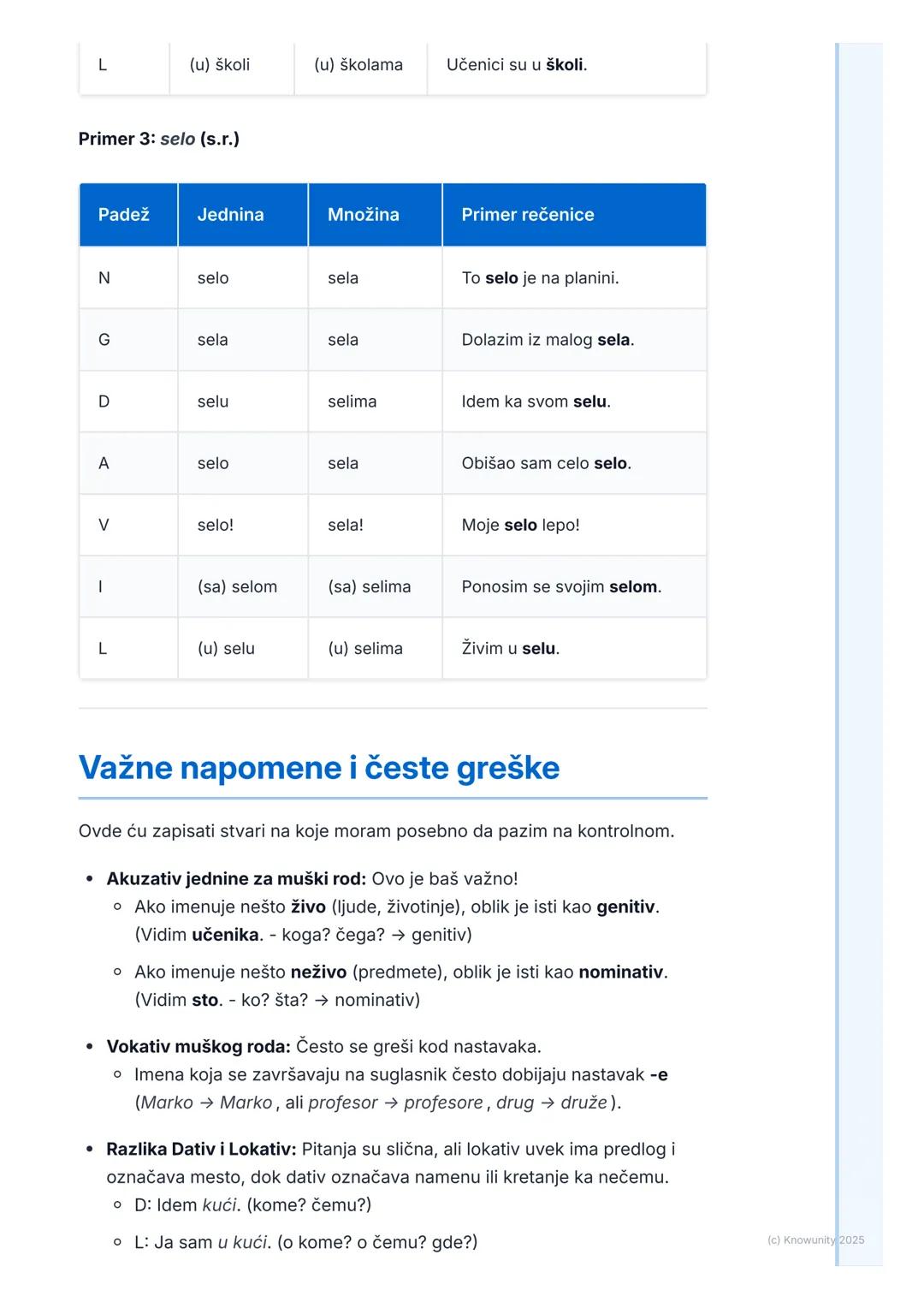 # Imenice
## Uvod u imenice
Imenice su reči koje imenuju bića, predmete i pojave. One su osnova
rečenice, jer nam govore o kome ili o čemu