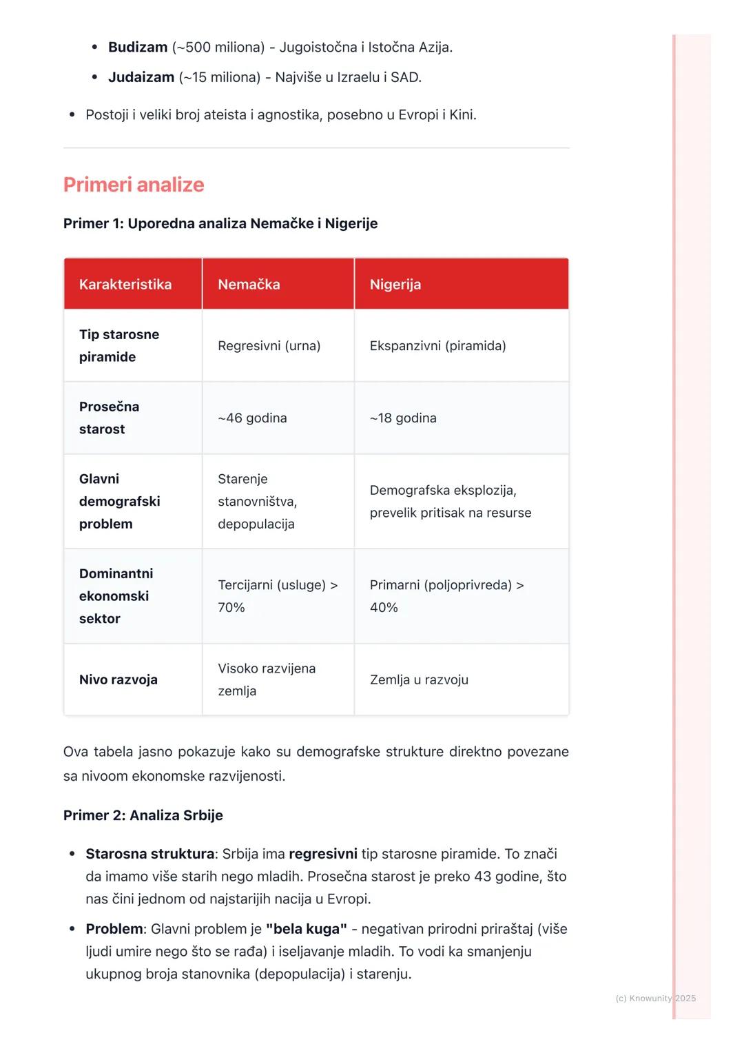 # Struktura stanovništva
Uvod u strukturu stanovništva
Struktura stanovništva nam pokazuje od čega se sastoji stanovništvo neke
teritorije