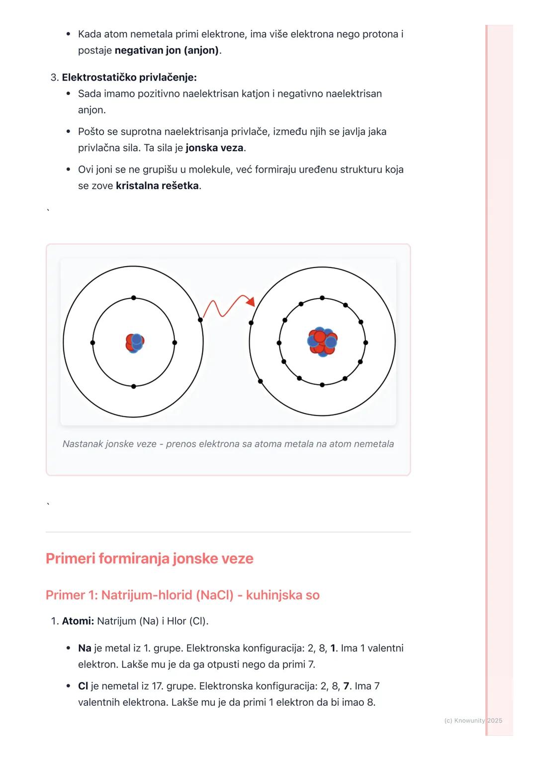 # Jonska veza
Uvod u jonsku vezu
Hemijske veze su sile koje drže atome zajedno u molekulima i jedinjenjima.
Jedna od osnovnih vrsta hemijs