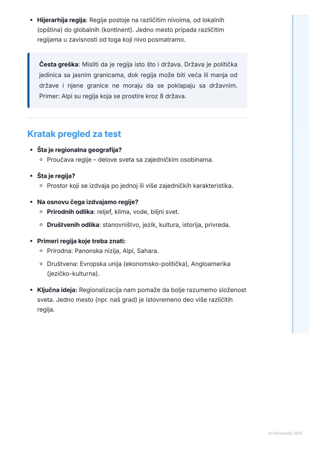# Šta je regionalna geografija
Uvod u regionalnu geografiju
Regionalna geografija je grana geografije koja proučava različite delove
(regi