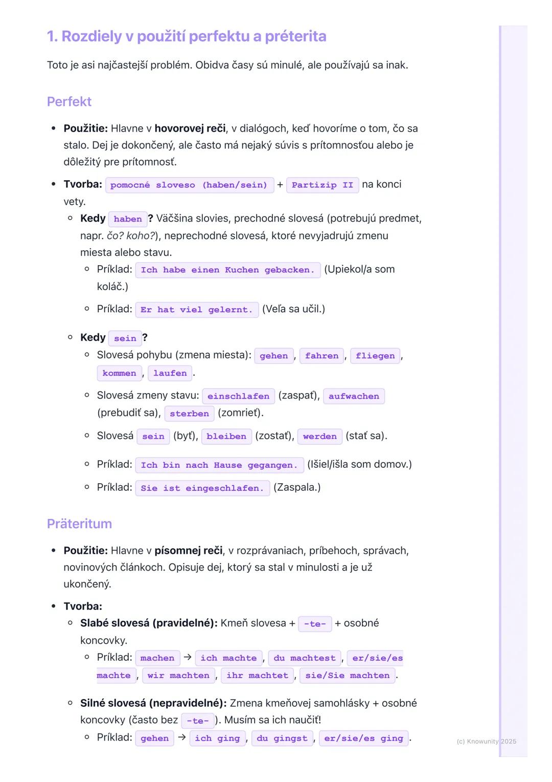 # Slovesné časy
Prehľad / Úvod
Ahojte! Dnes sa pozrieme na nemecké slovesné časy, čo je dosť dôležité, aby
sme vedeli správne rozprávať a