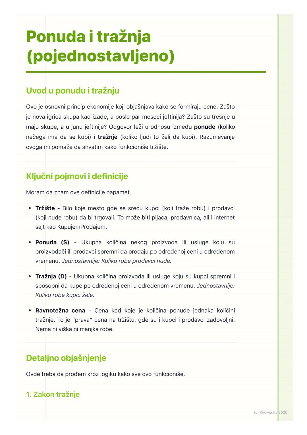 # Ponuda i tražnja
(pojednostavljeno)
Uvod u ponudu i tražnju
Ovo je osnovni princip ekonomije koji objašnjava kako se formiraju cene. Zaš