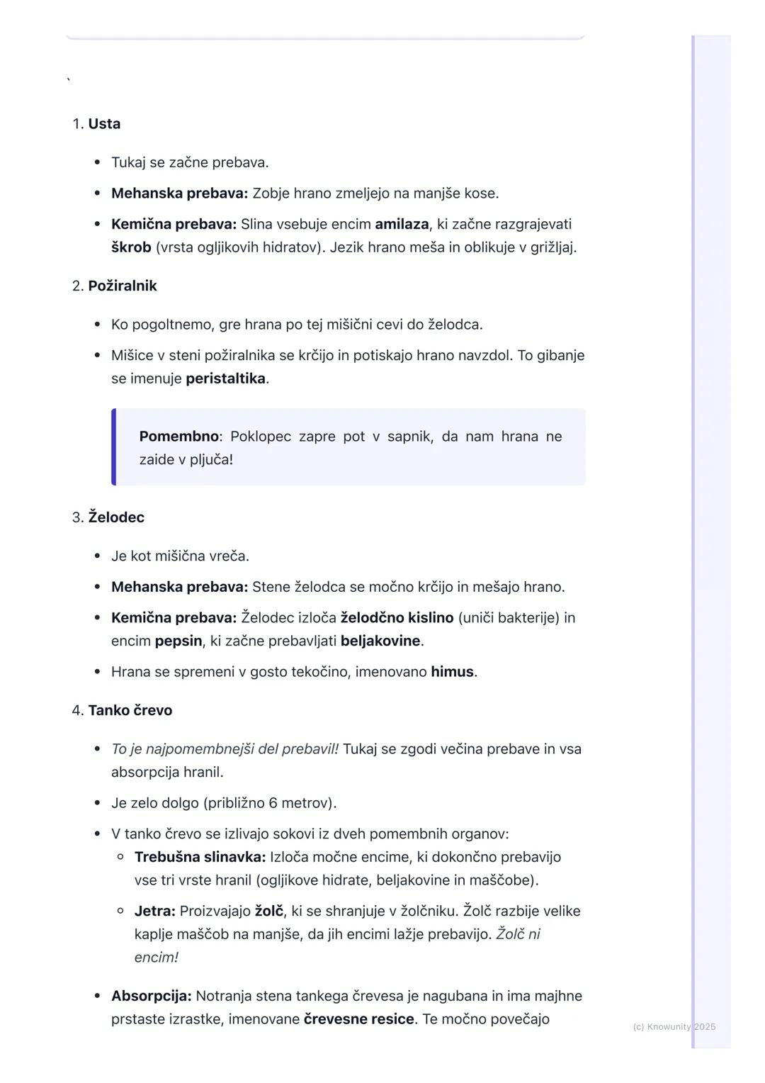 # Prebavila
Kaj so prebavila in zakaj so pomembna
Prebavila so skupina organov v našem telesu, ki delujejo skupaj, da prebavijo
hrano. Pre