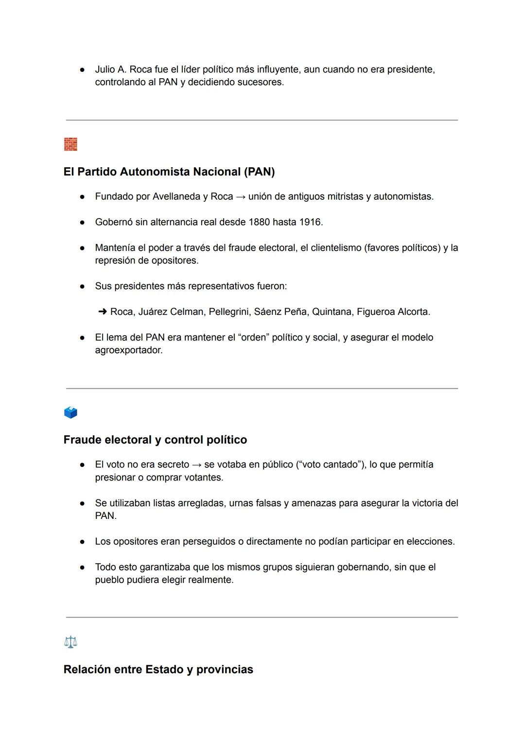 # Republica conservadora (1880-1916)
1) Contexto general - República Conservadora (1880-1916)
* Inicio y eje político
* Arranca e
