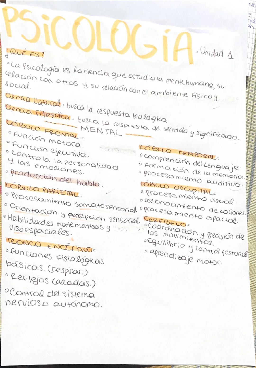 # PSICOLOGÍA
¿QUÉ ES?
• Unidad 1
• La Psicología es la ciencia que estudia la mente humang, su
relación con otros y su relación con el ambi