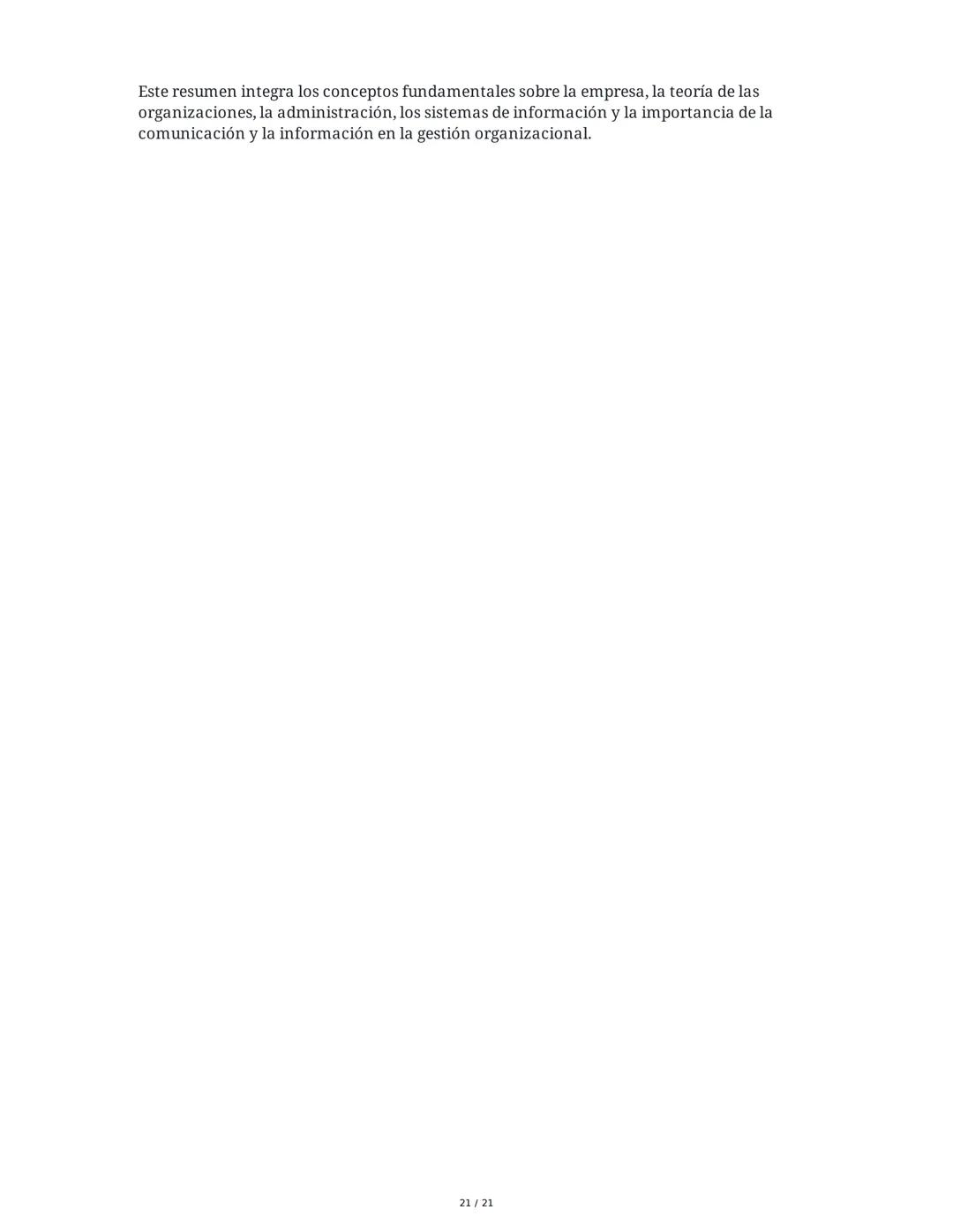 Teoría de las Organizaciones y la Empresa
1. La Empresa: Concepto y Evolución
La empresa es una organización conformada por un grupo humano