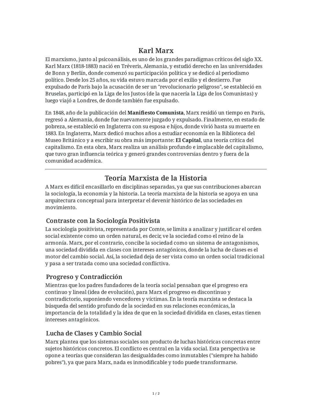 ## Karl Marx
El marxismo, junto al psicoanálisis, es uno de los grandes paradigmas críticos del siglo XX.
Karl Marx (1818-1883) nació en Tr