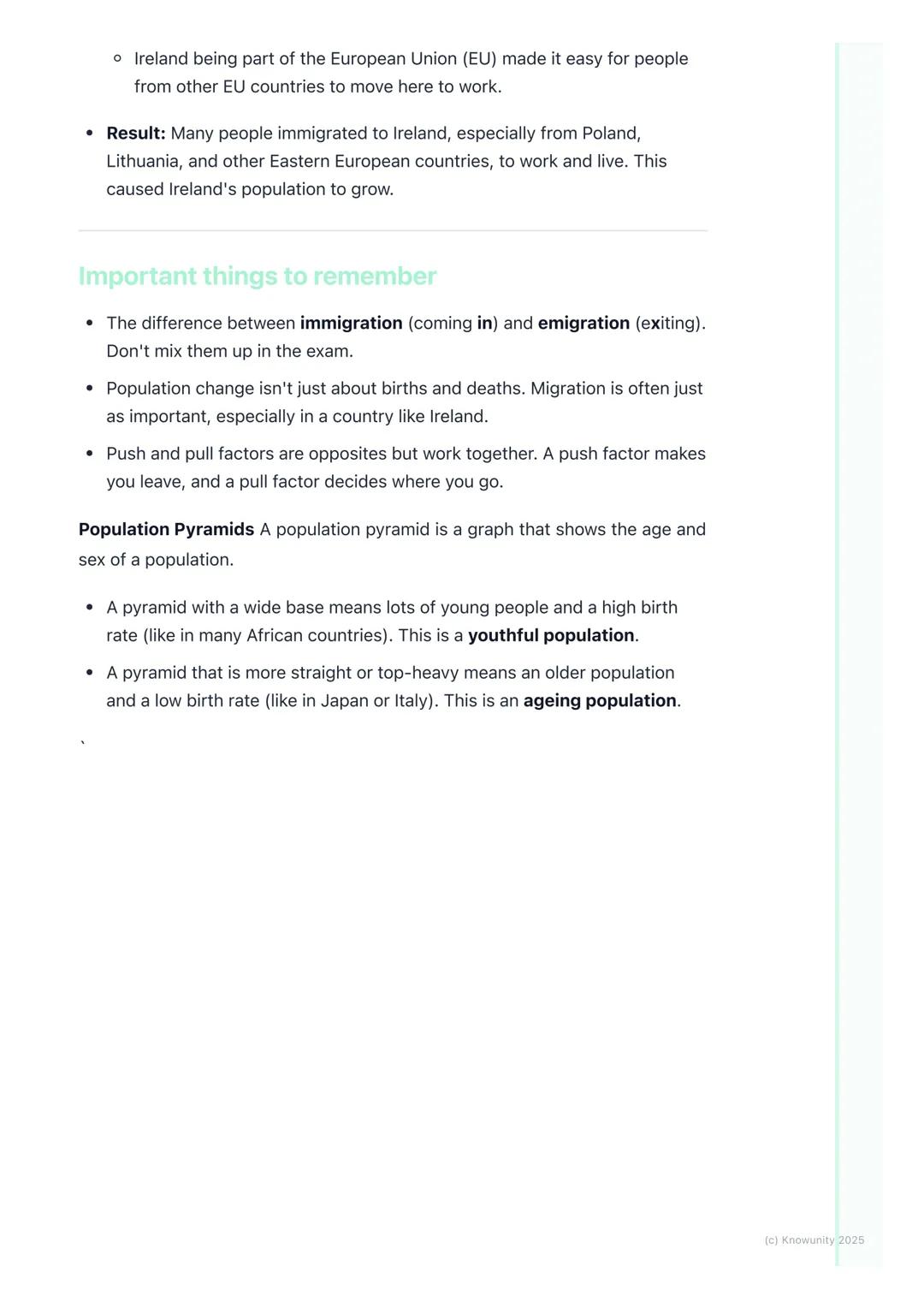 # Population Change and
# Migration
## Introduction to population change
Population change is all about how the number of people living in