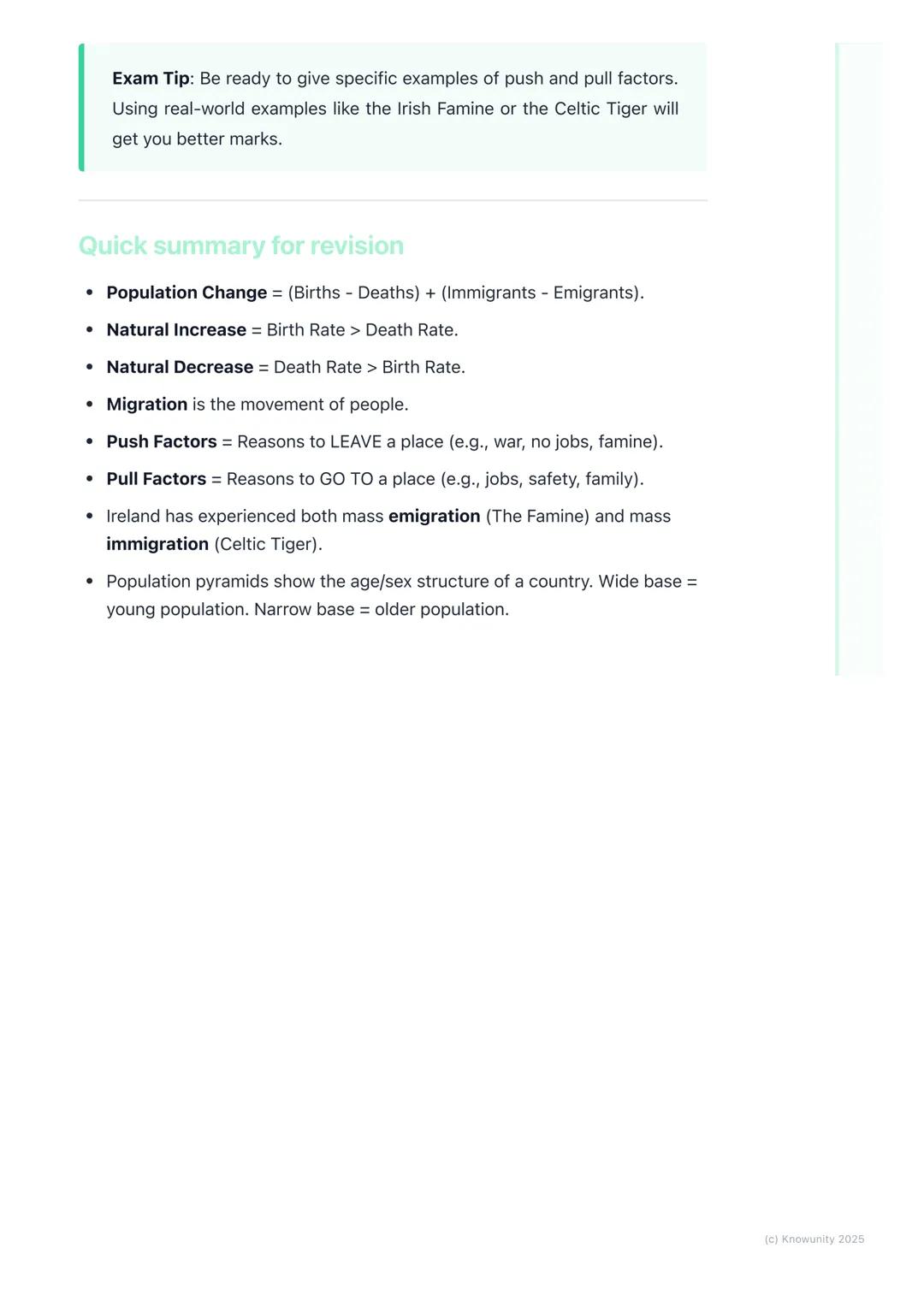 # Population Change and
# Migration
## Introduction to population change
Population change is all about how the number of people living in