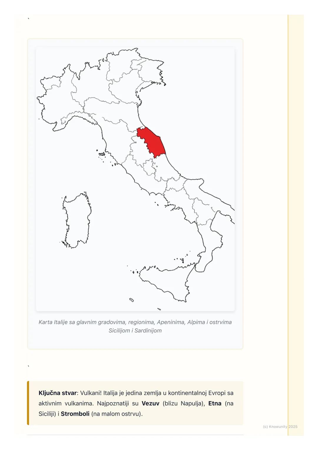 # Geografija Apeninskog
# poluostrva (Italija, San Marino,
# Vatikan)
## Uvod u Apeninsko poluostrvo
Apeninsko poluostrvo se nalazi u Južn