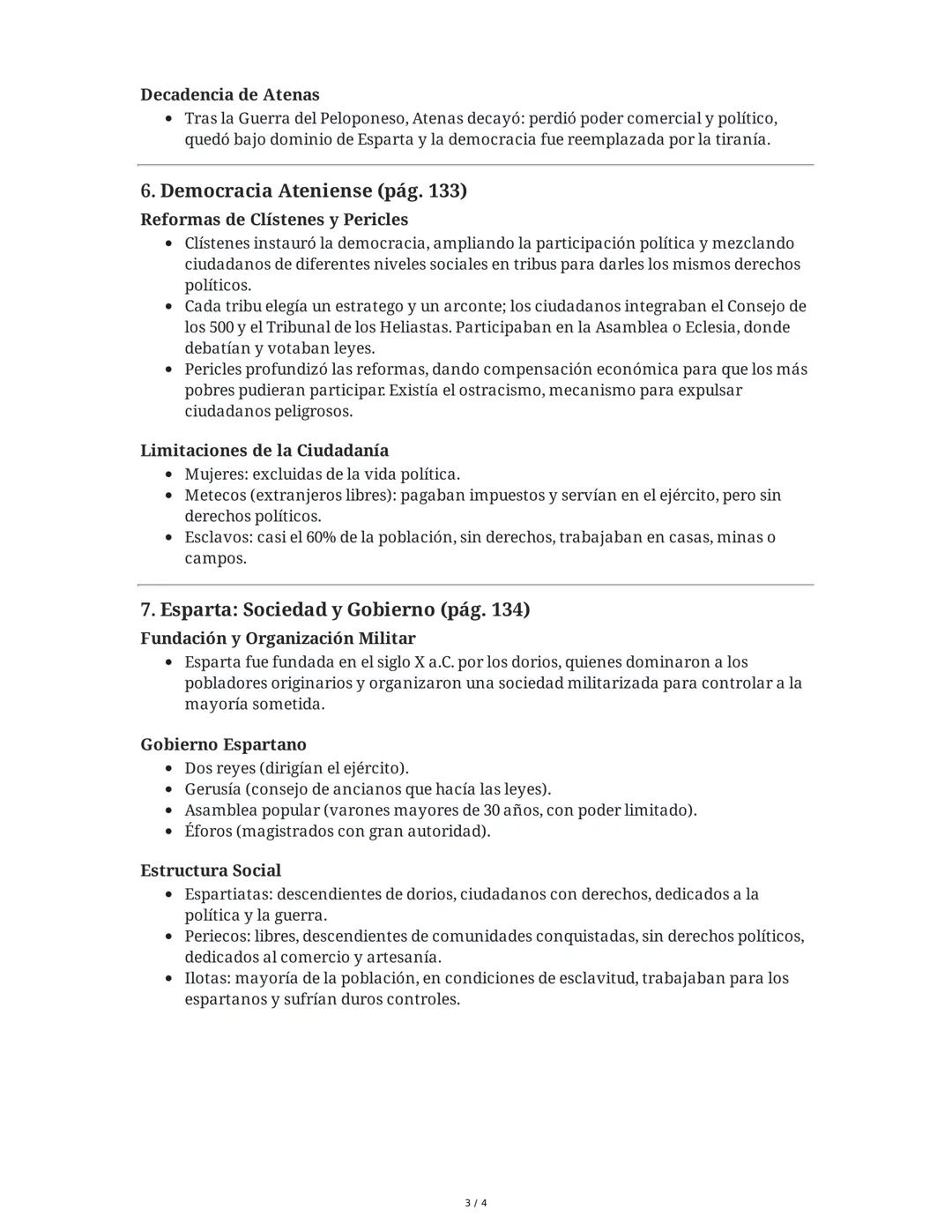 # Resumen de Historia: Grecia Antigua (págs. 126-134)
## 1. Orígenes y Cultura Micénica (pág. 126)
### Pueblos Indoeuropeos y Fundación de