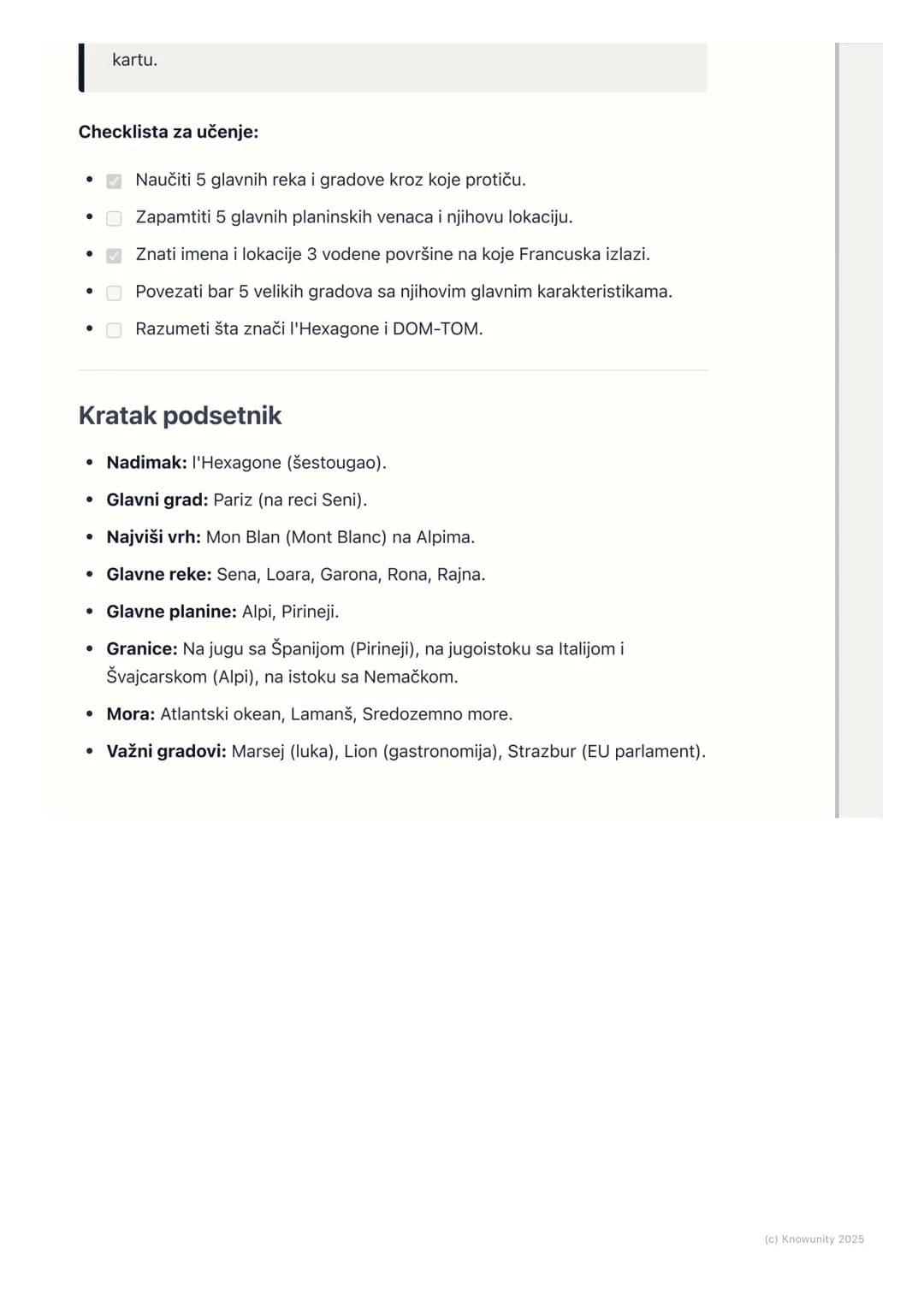 # Geografija Francuske
## Geografija Francuske: Uvod
Francuska se nalazi u Zapadnoj Evropi i zbog svog specifičnog oblika često se
naziva