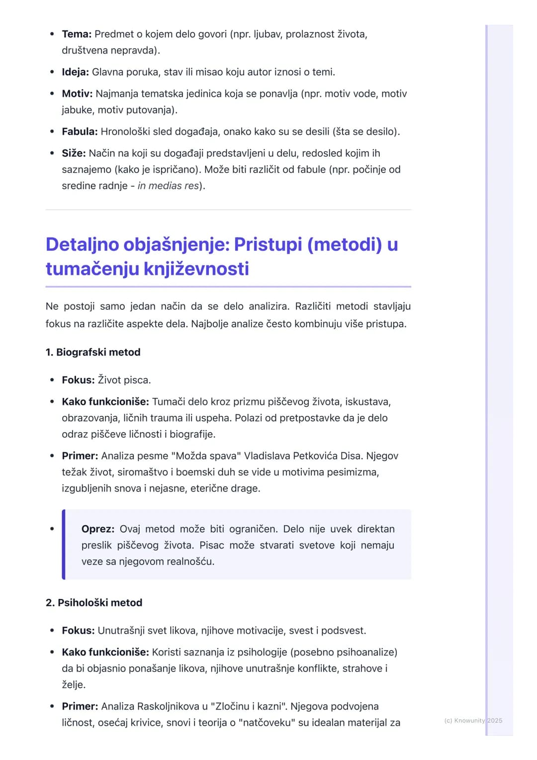 # Uvod u književnu teoriju i
metodologiju analize
Uvod u teoriju i metodologiju književnosti
Ovo je produbljivanje onoga što smo već radil