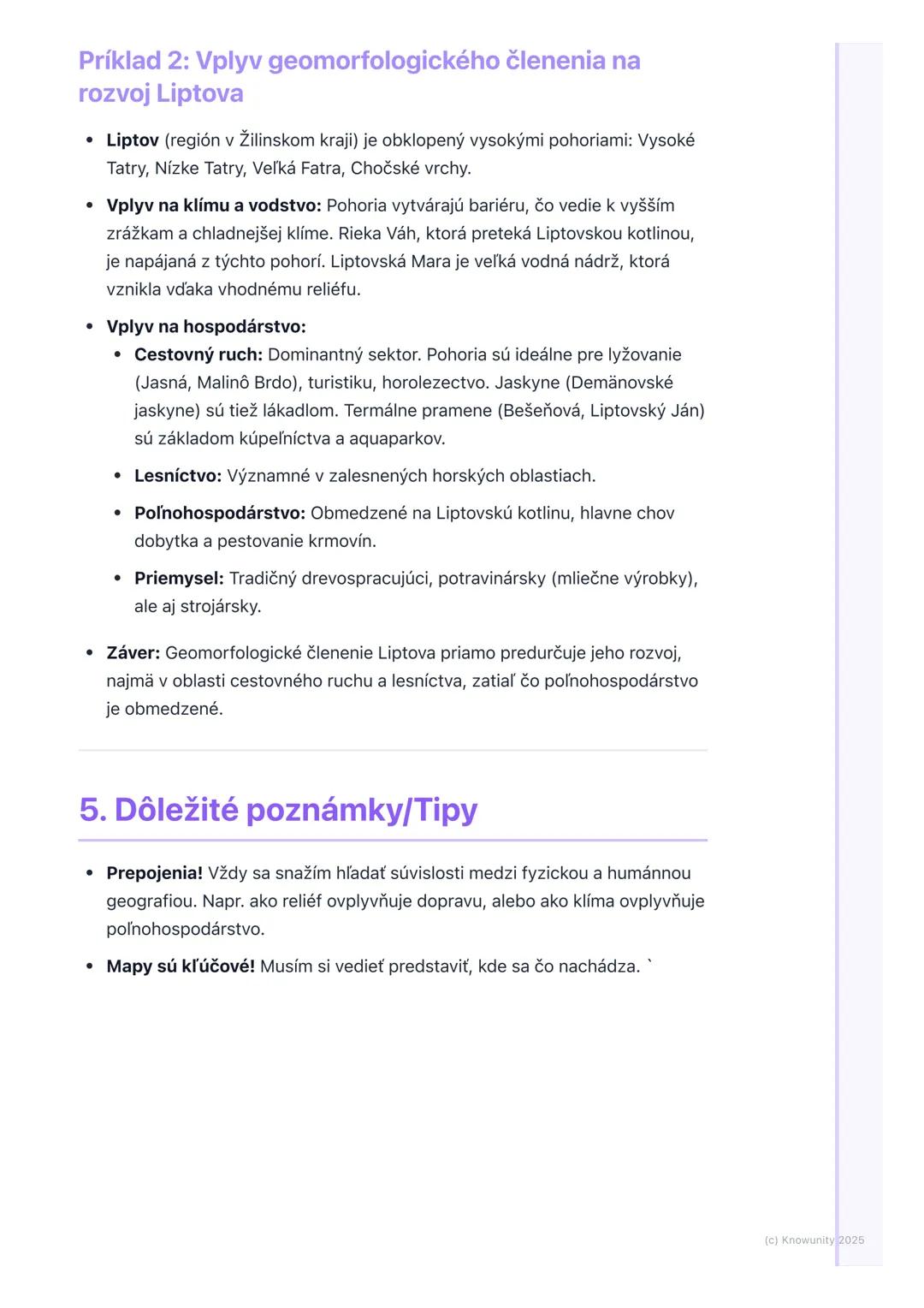 # Geografia Slovenska
## 1. Prehľad geografie Slovenska
Geografia Slovenska je pre mňa kľúčová, lebo nám pomáha pochopiť, kde
žijeme a ako