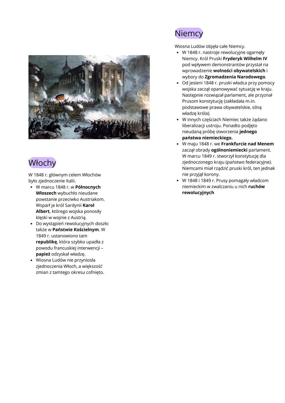 # Wiosna ludów
## Przyczyn Wiosny Ludów
- zła sytuacja najniższych grup społecznych
- wywołana m.in. klęskami głodu, złymi
warunkami p