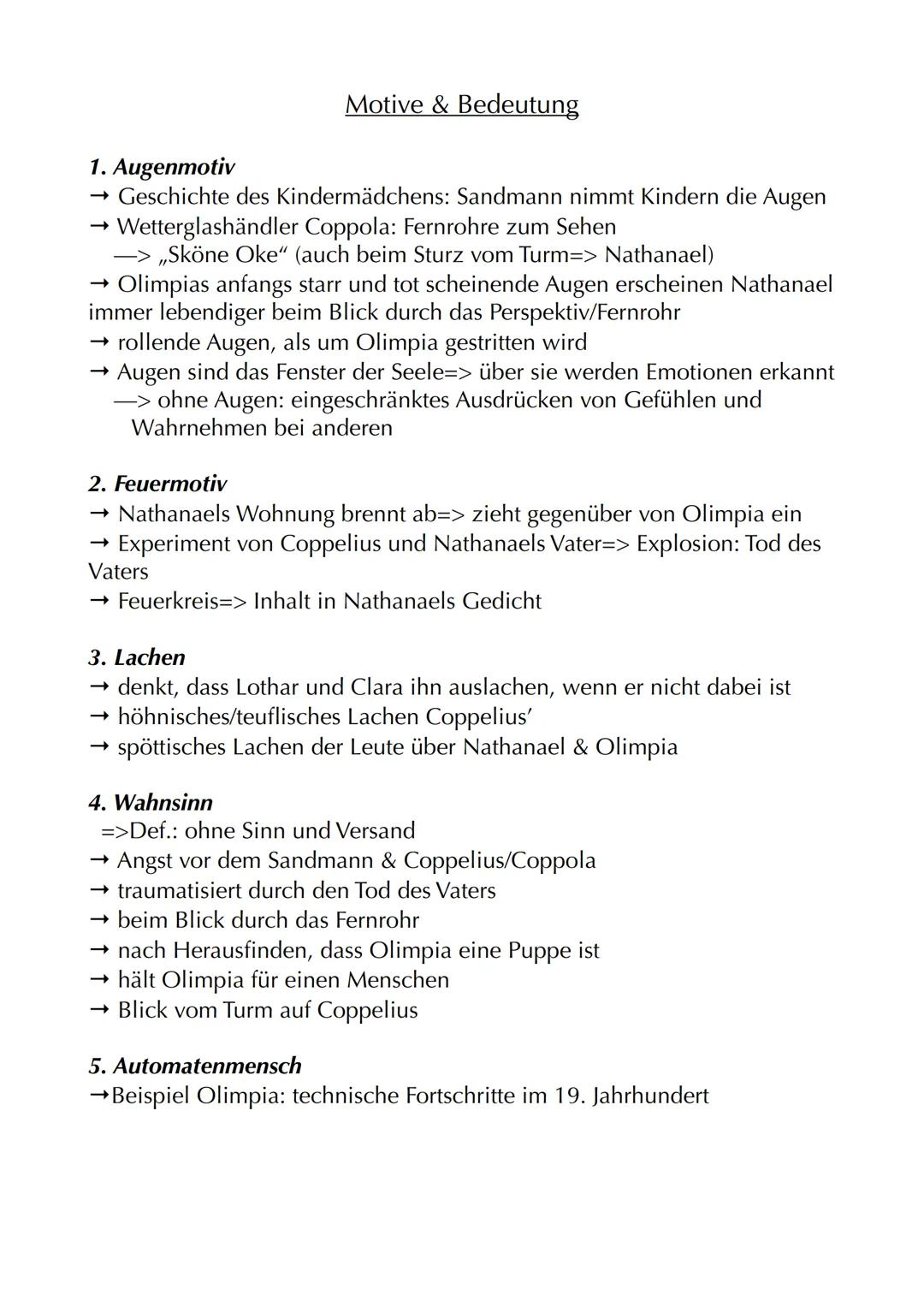 # Der Sandmann
Autor: Ε.Τ.Α. Hoffmann (Ernst Theodor Amadeus Hoffmann)
Jahr: 1816
Textsorte: Erzählung=> Novelle
Protagonisten: Nathanael,