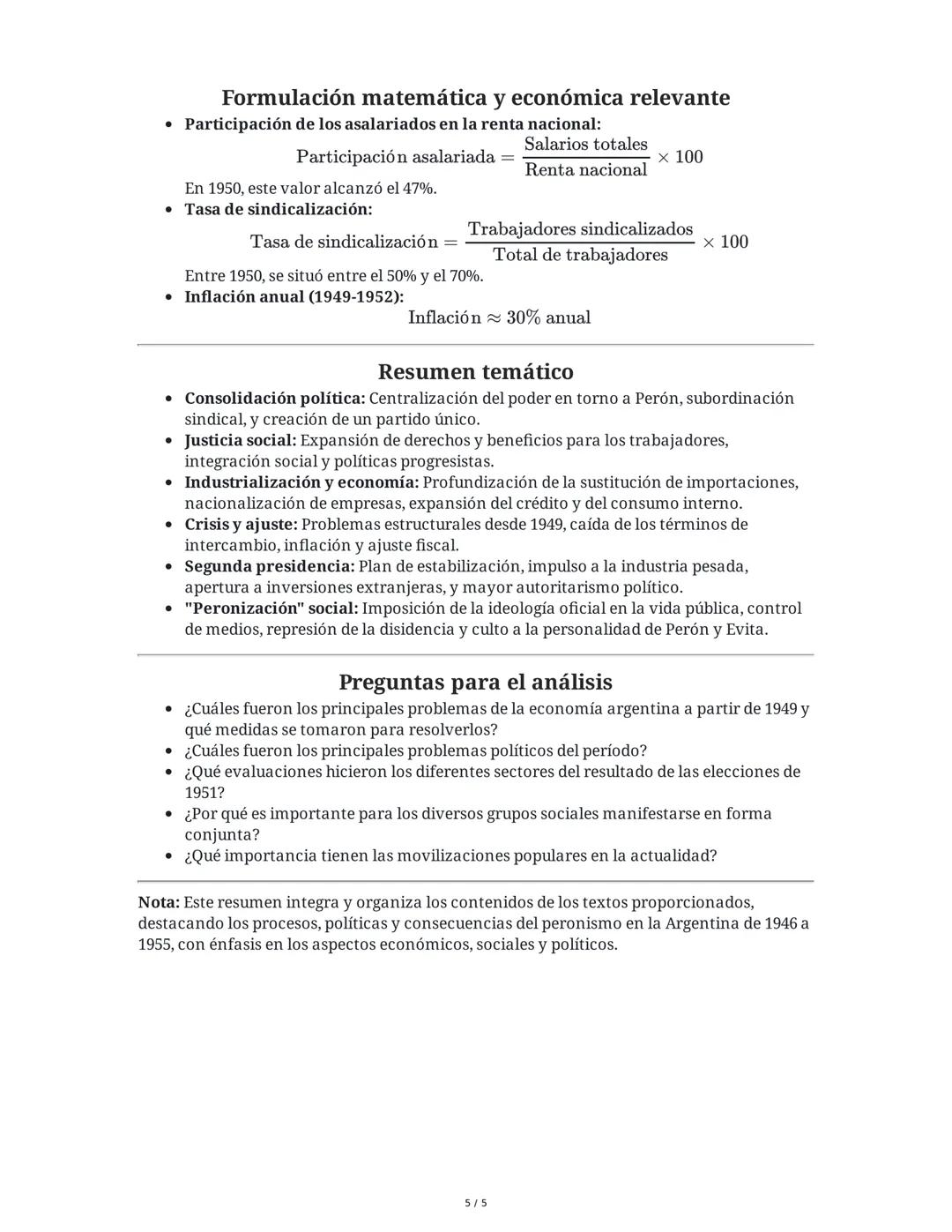 La consolidación y evolución del poder peronista
1. Consolidación del poder peronista (1946-1952)
Reorganización política y sindical
• Disol